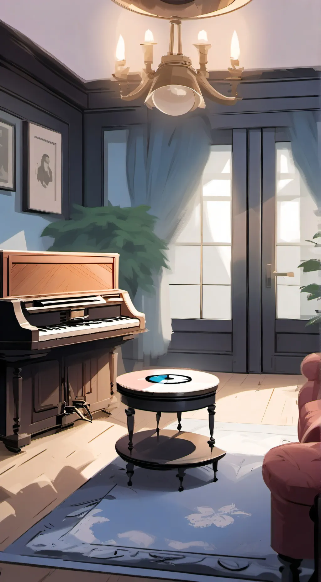 ai character: Brian and baldi  background