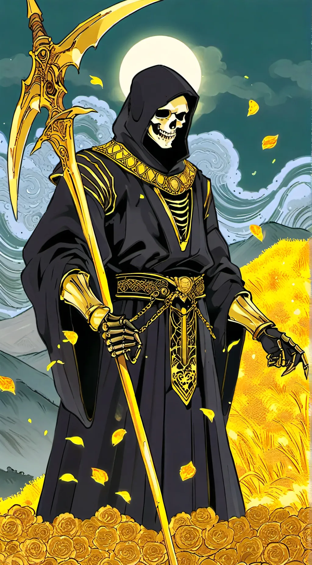 ai character: Golden Reaper background