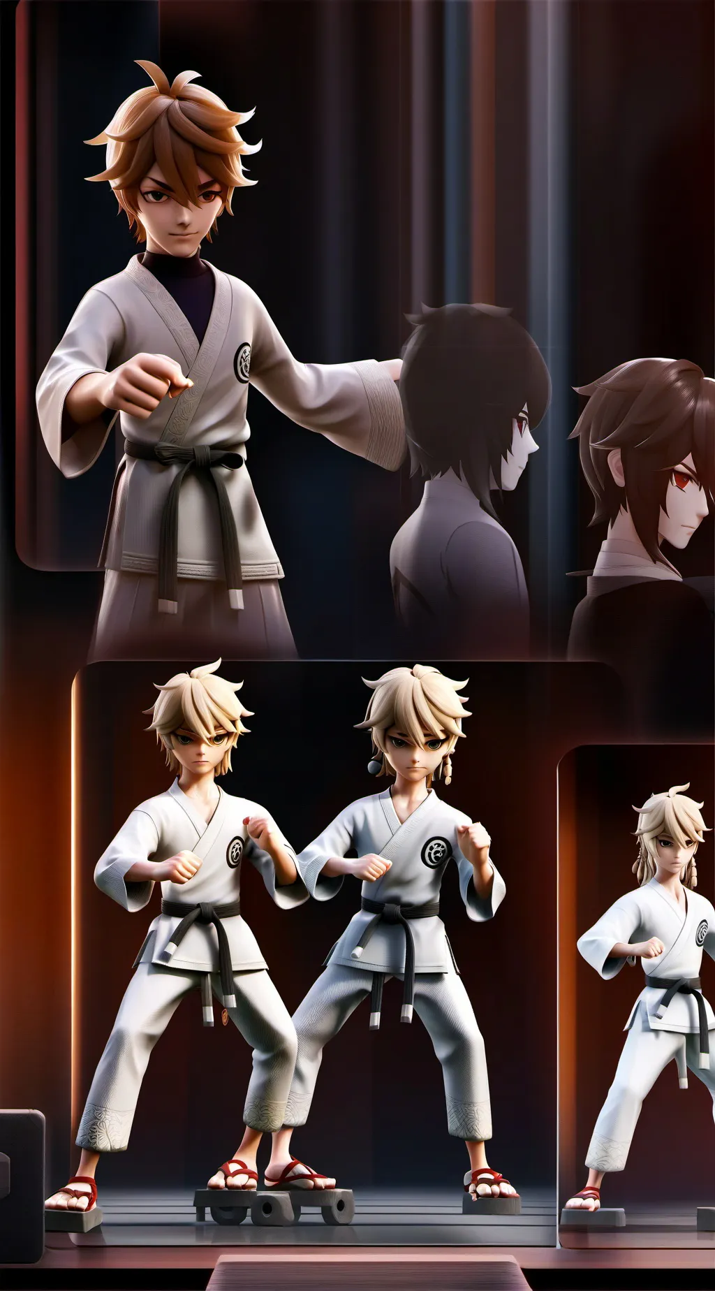 ai character: karate class background