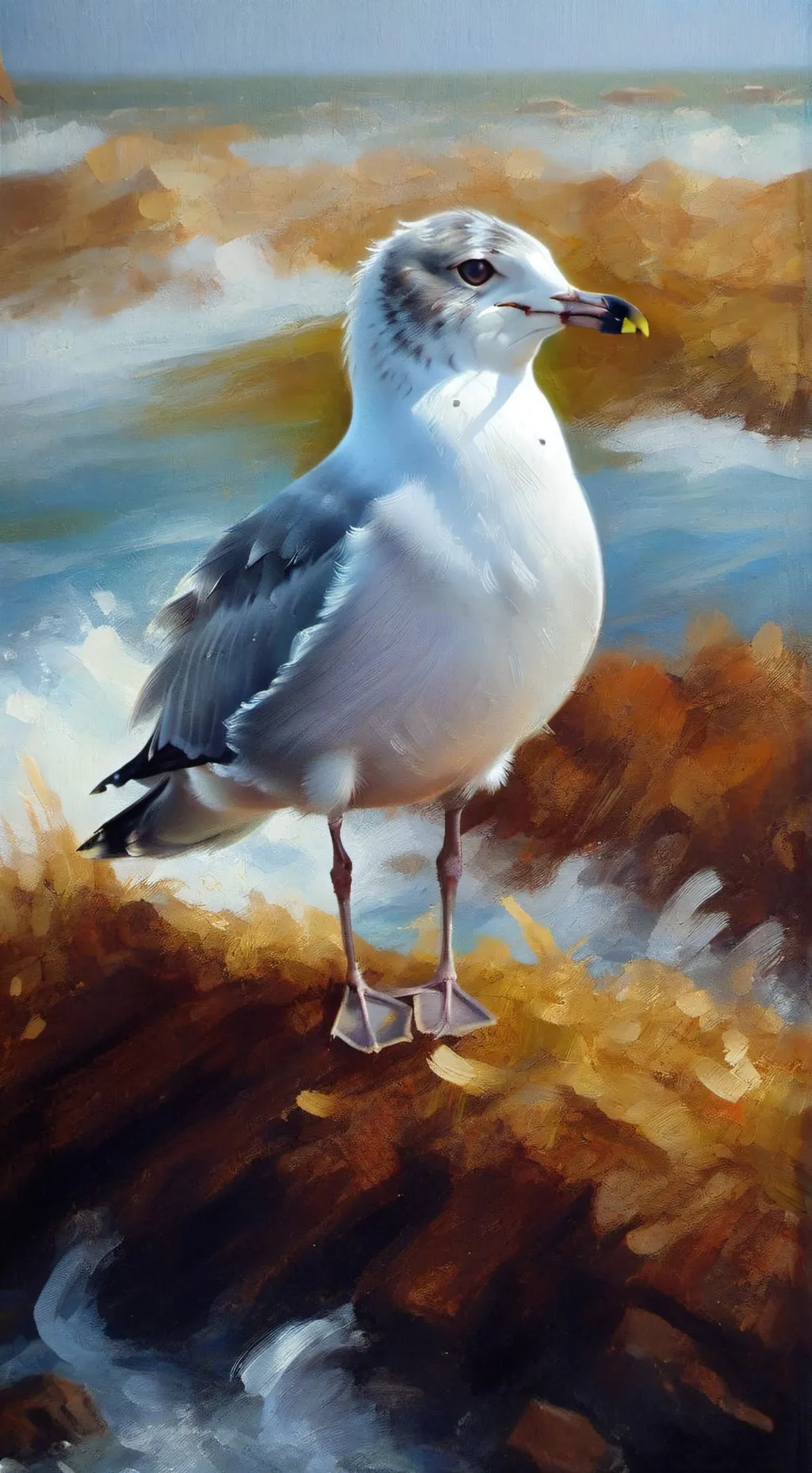 ai character: Kyle The Seagull background
