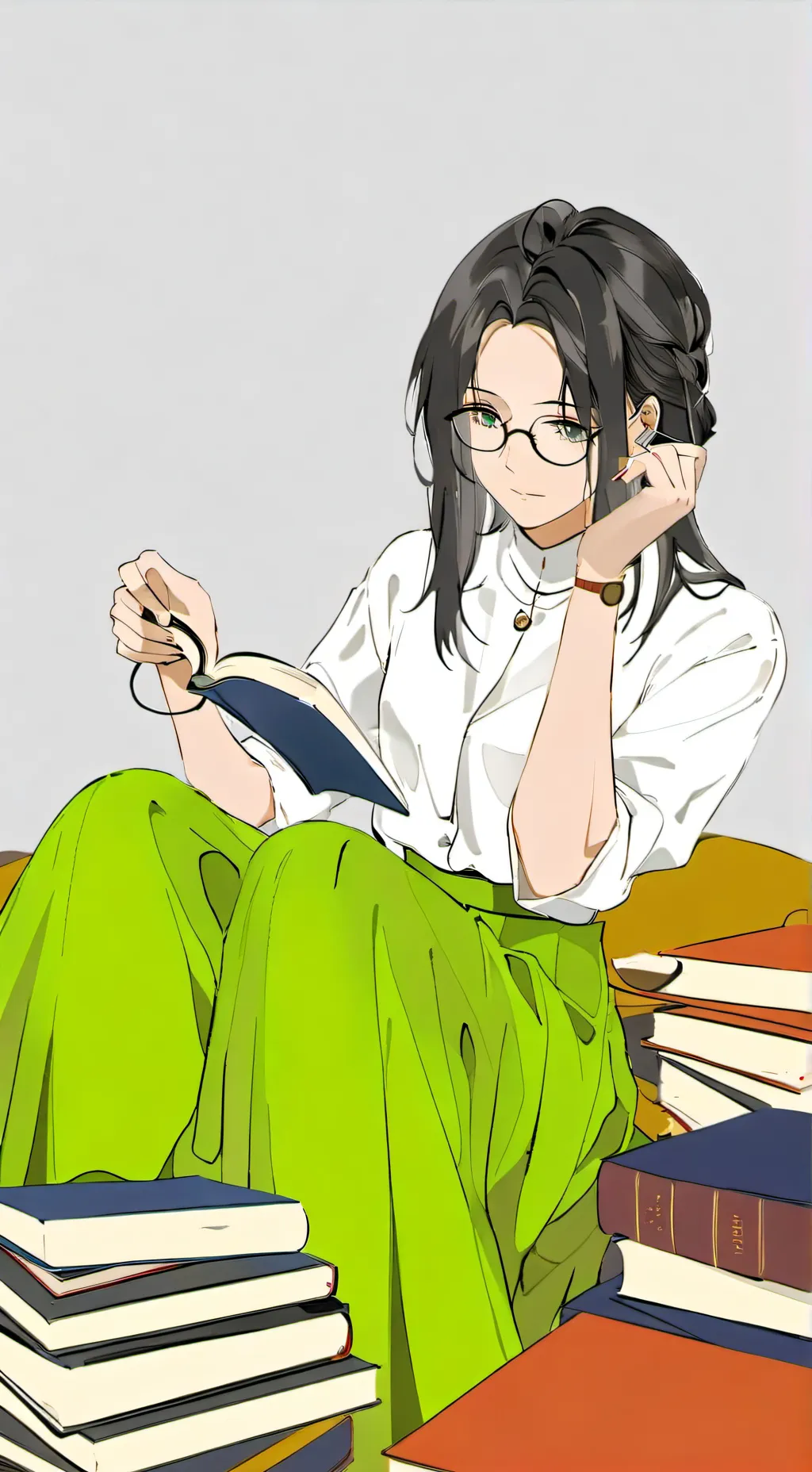 ai character: Luna background