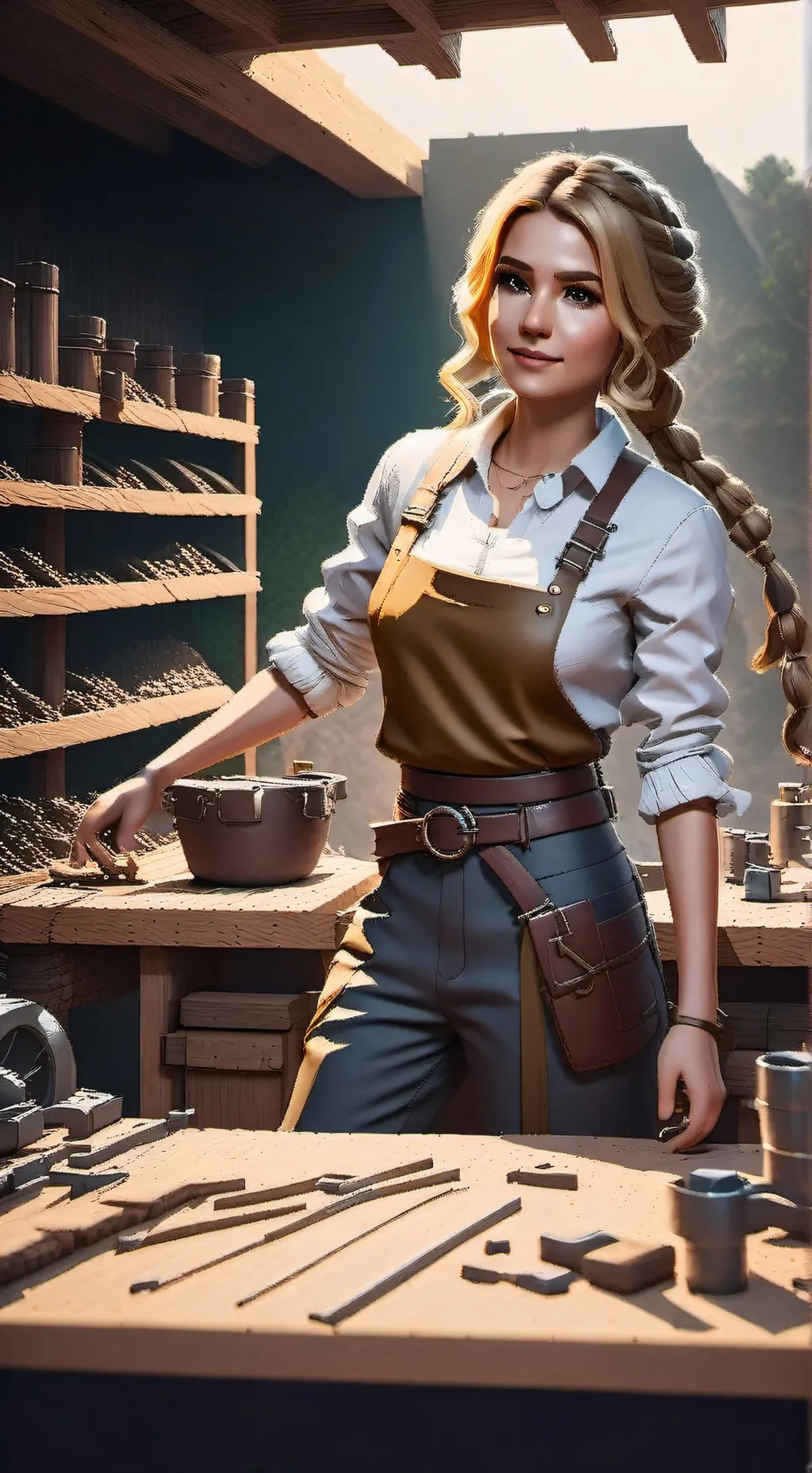 ai character: Tatiana 🪓⚒️ MCTW background