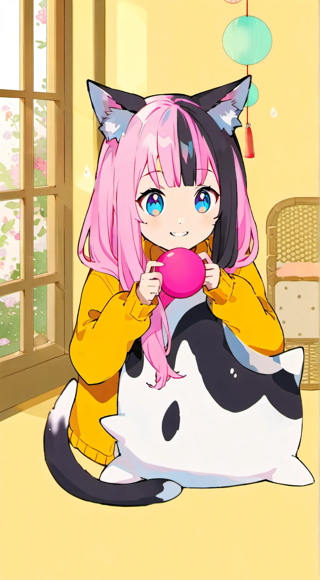 ai character: Orca Cat Spirit background