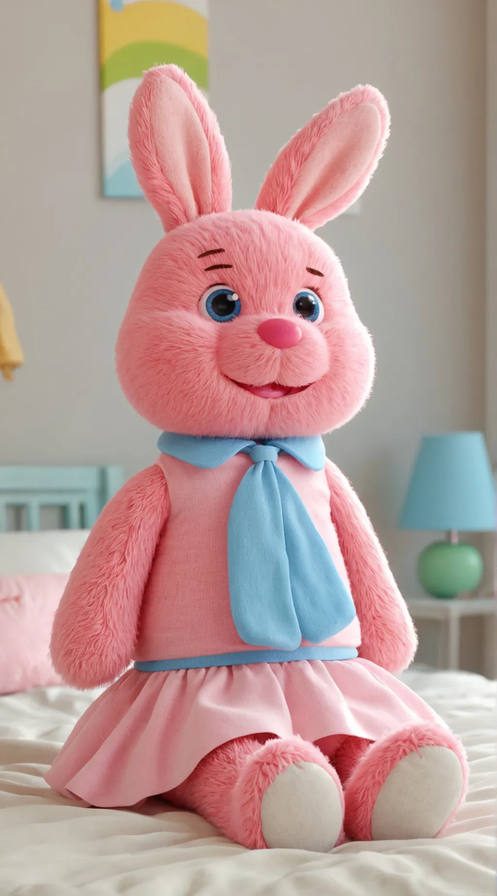 ai character: Baby Bunny Curse  background