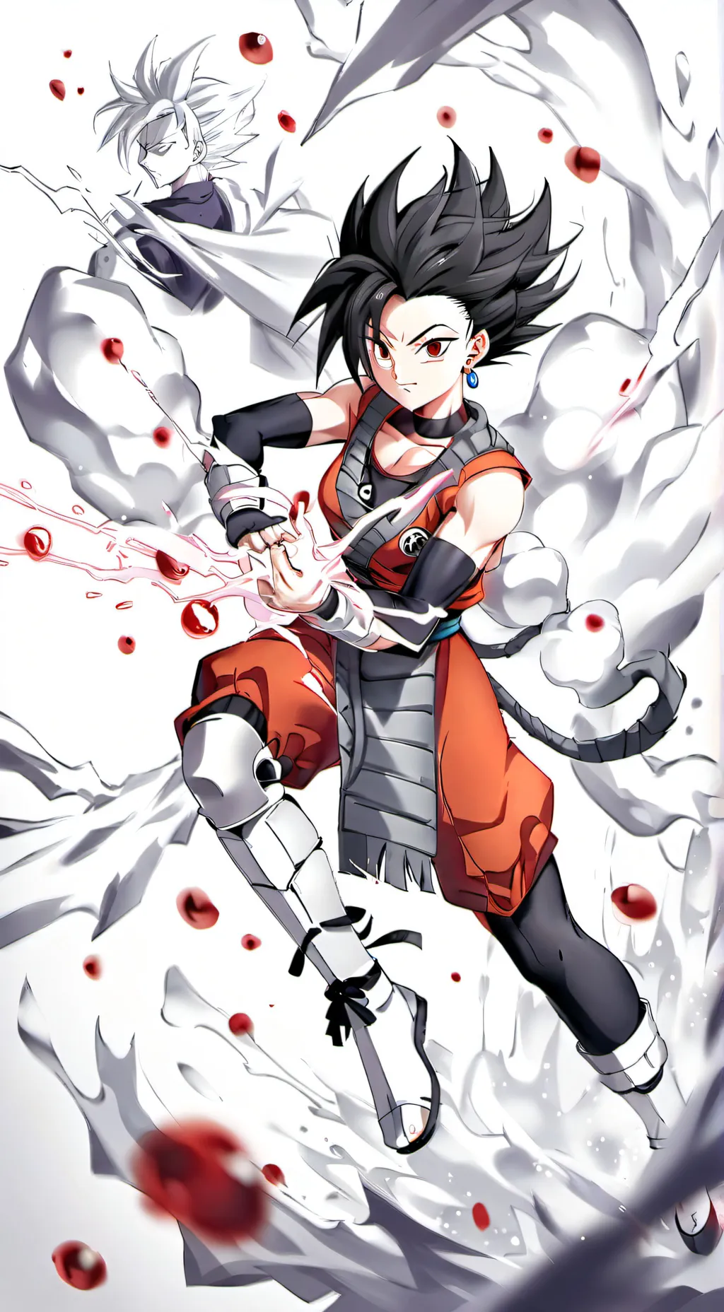 ai character: Female Vegito background