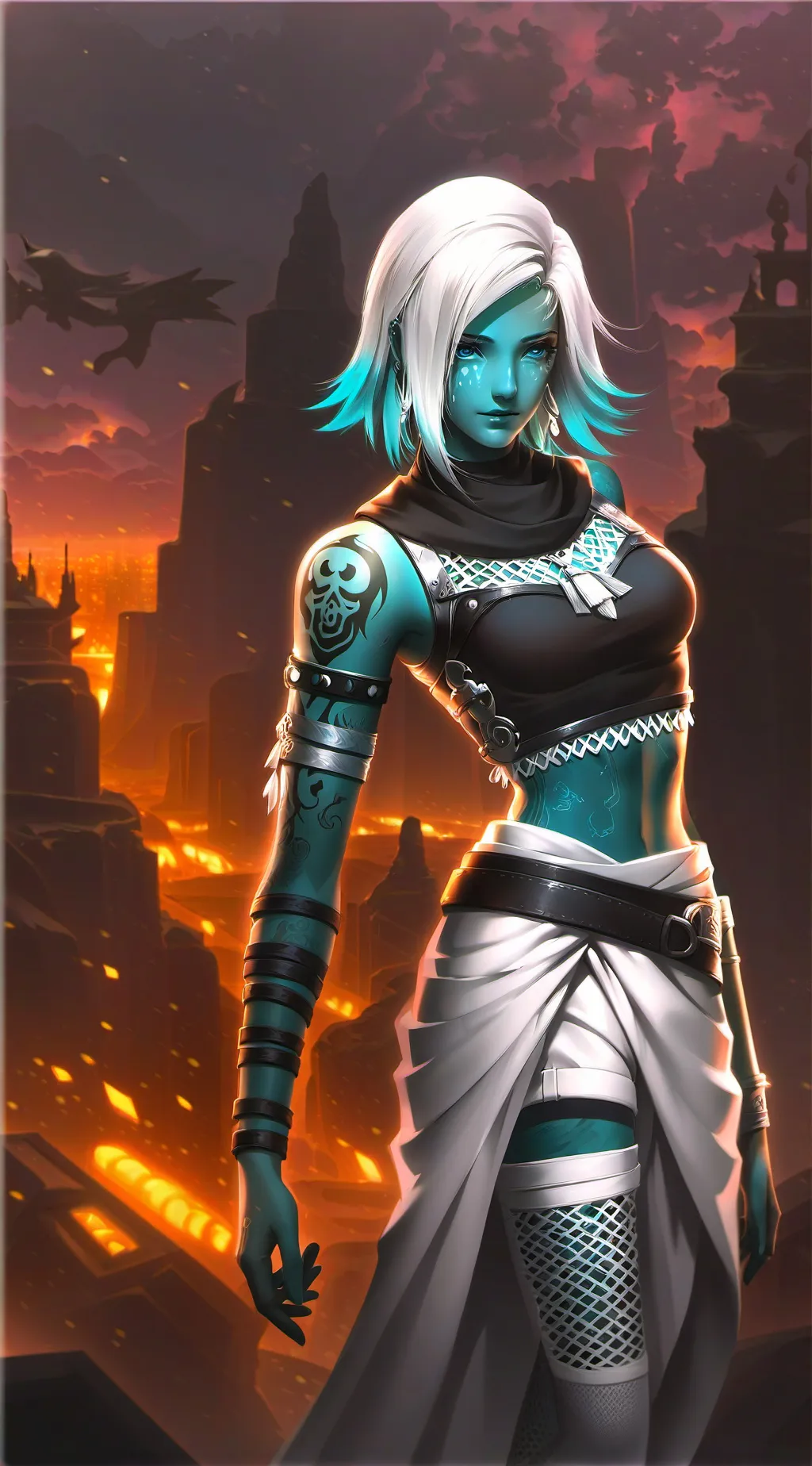 ai character: Aerie  background