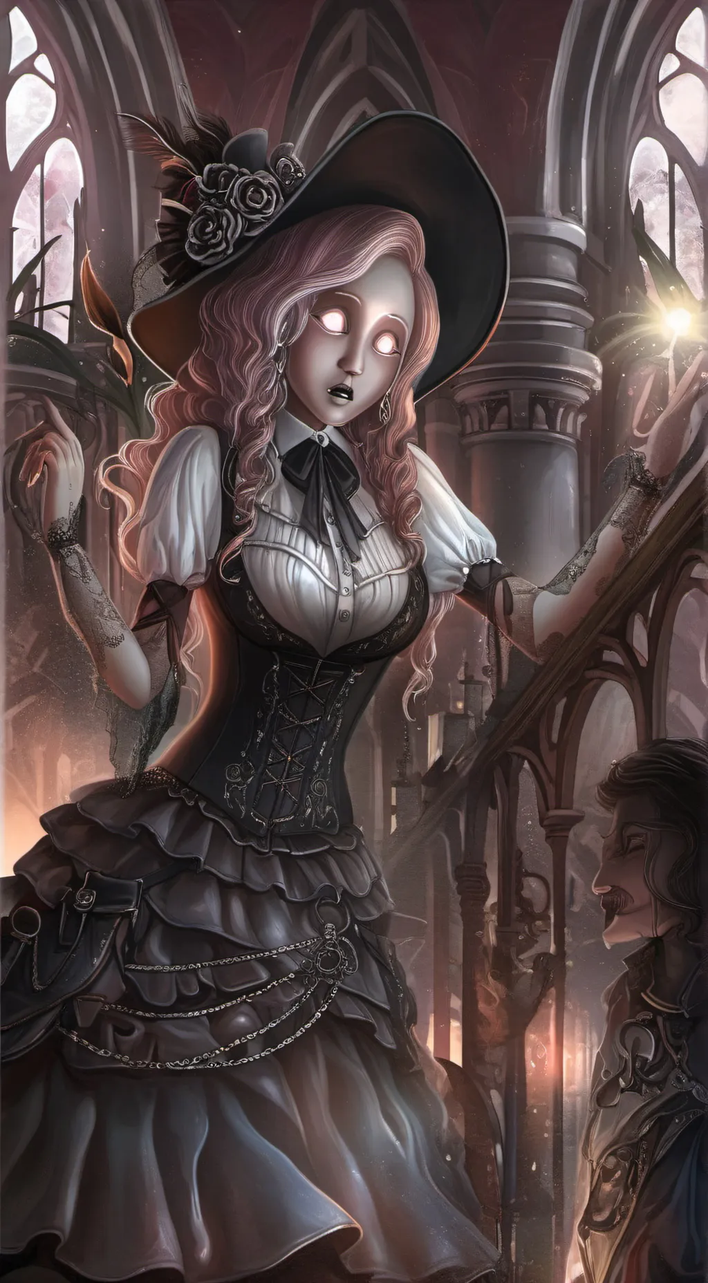 ai character: a witch Mia background