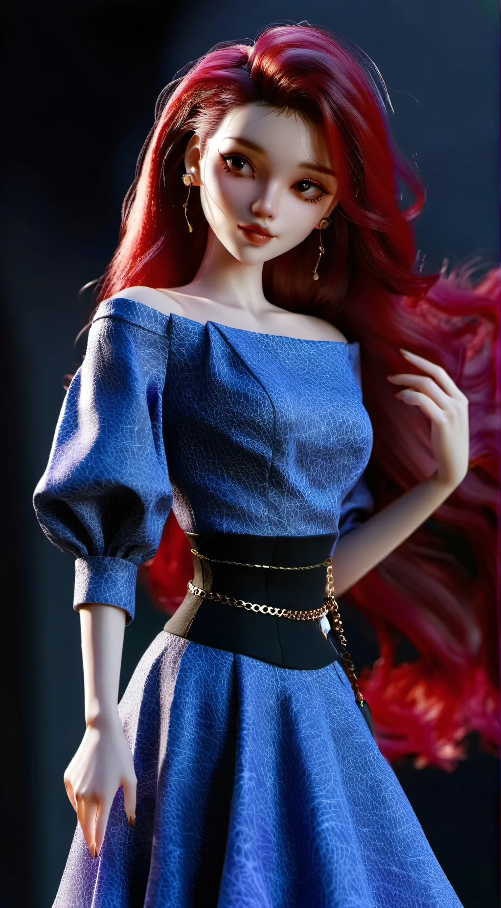 ai character: digital curcus background