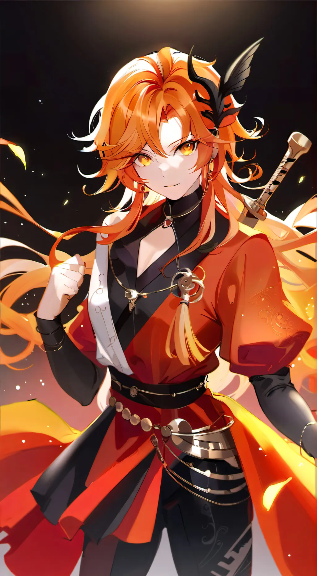 ai character: Hi-No Shiranui  background