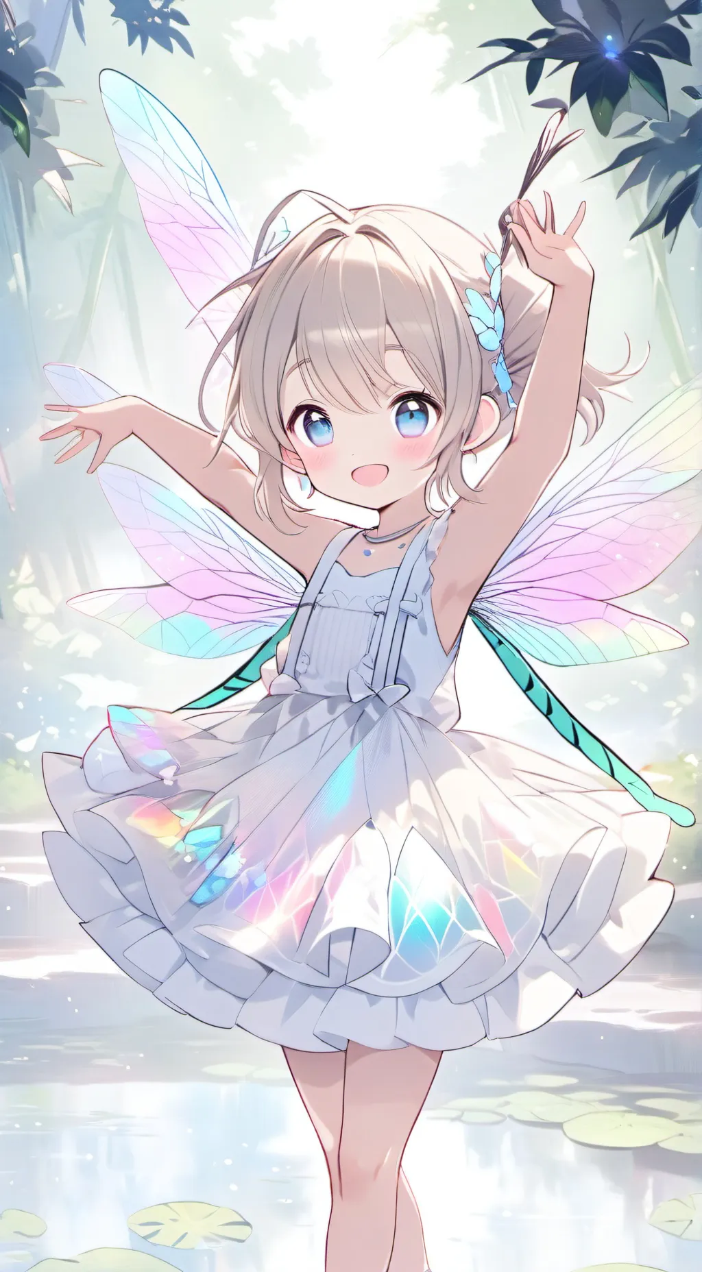 ai character: Flutter Spirit background