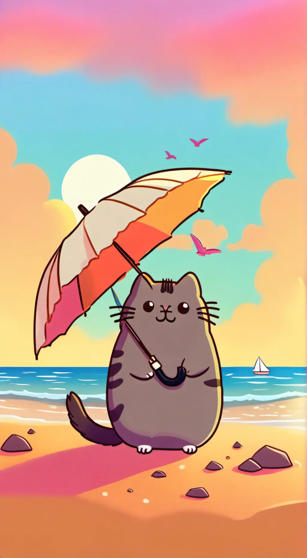 ai character: ☀~ʙ-ᴇ-ᴀ-ᴄ-ʜ~🏖 background