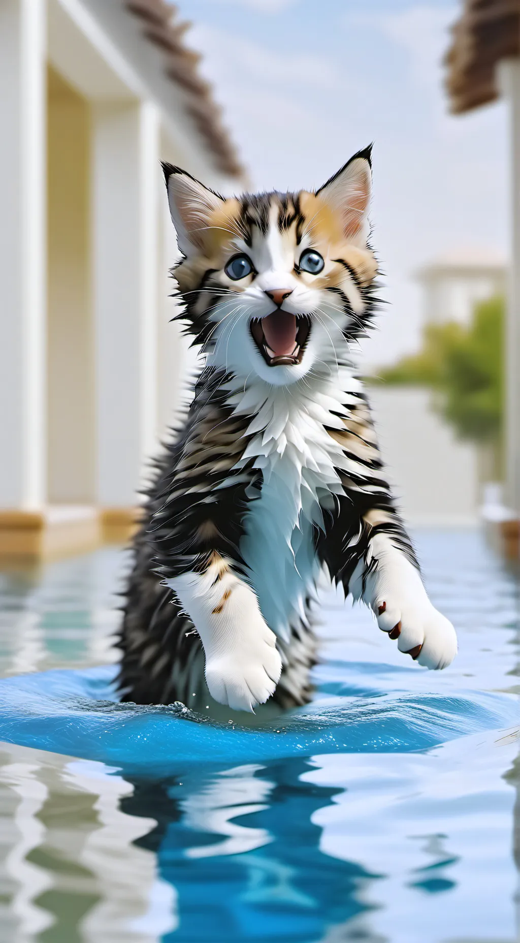 ai character: save the kitten  background