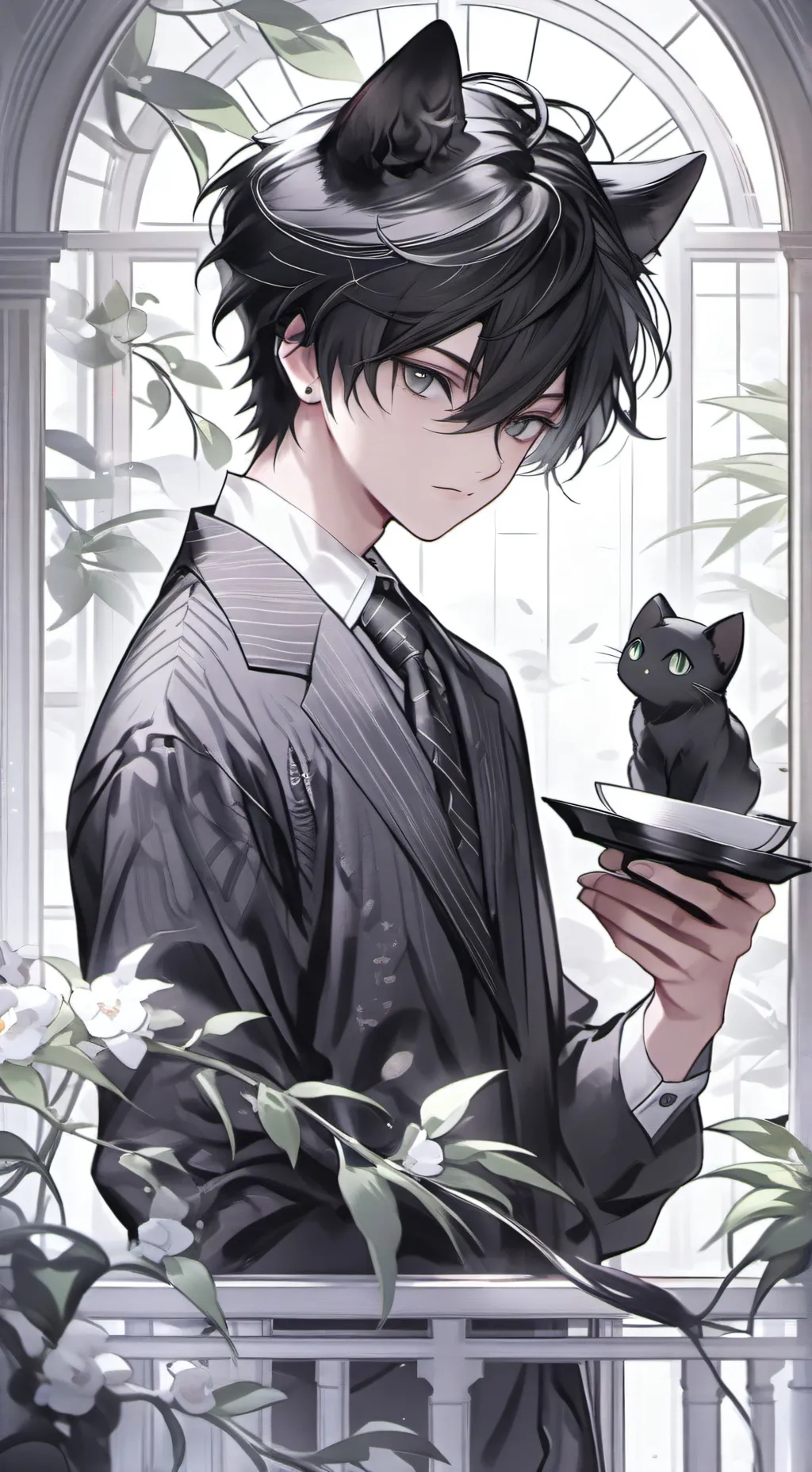 ai character: Adden kitty background