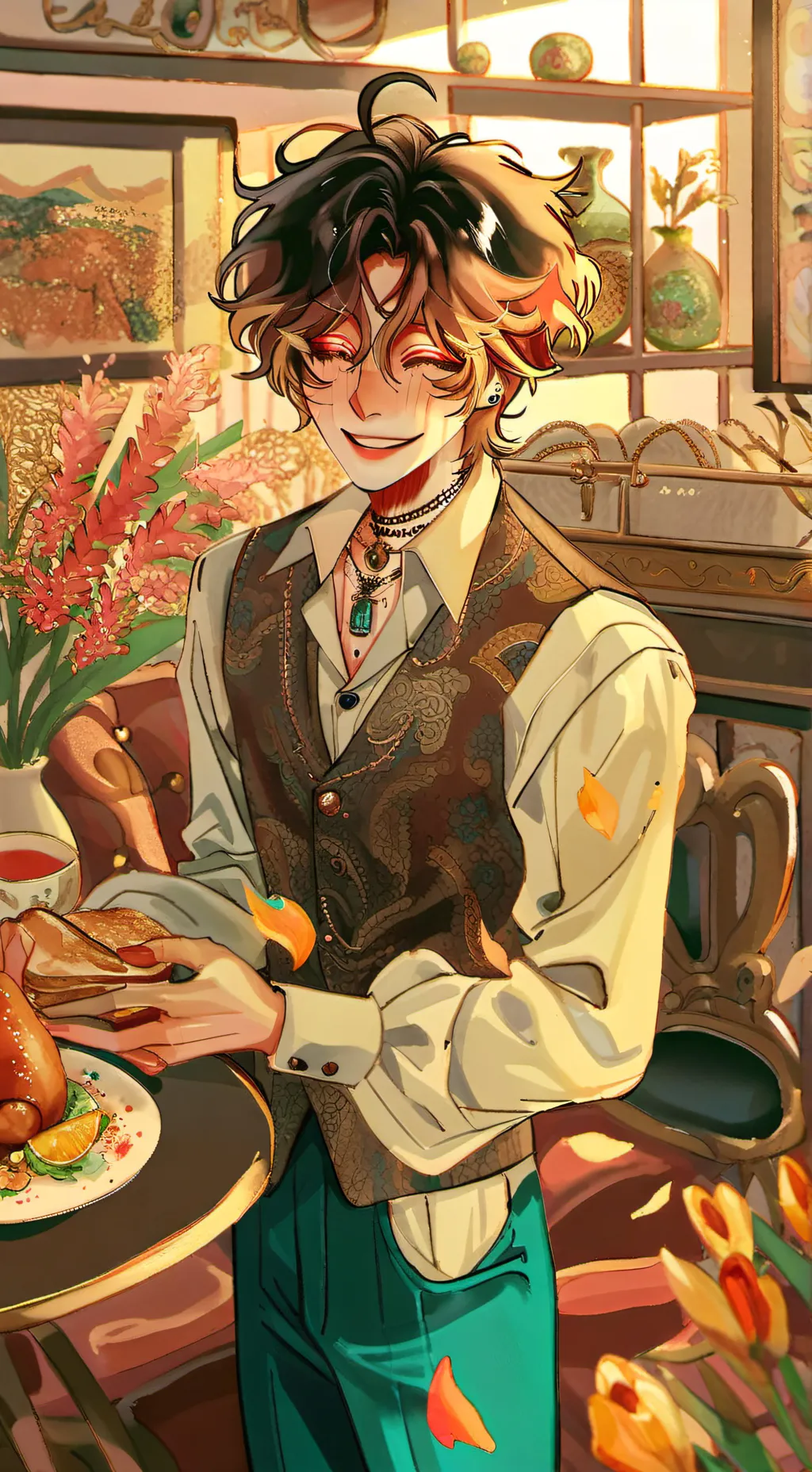 ai character: Ging  background