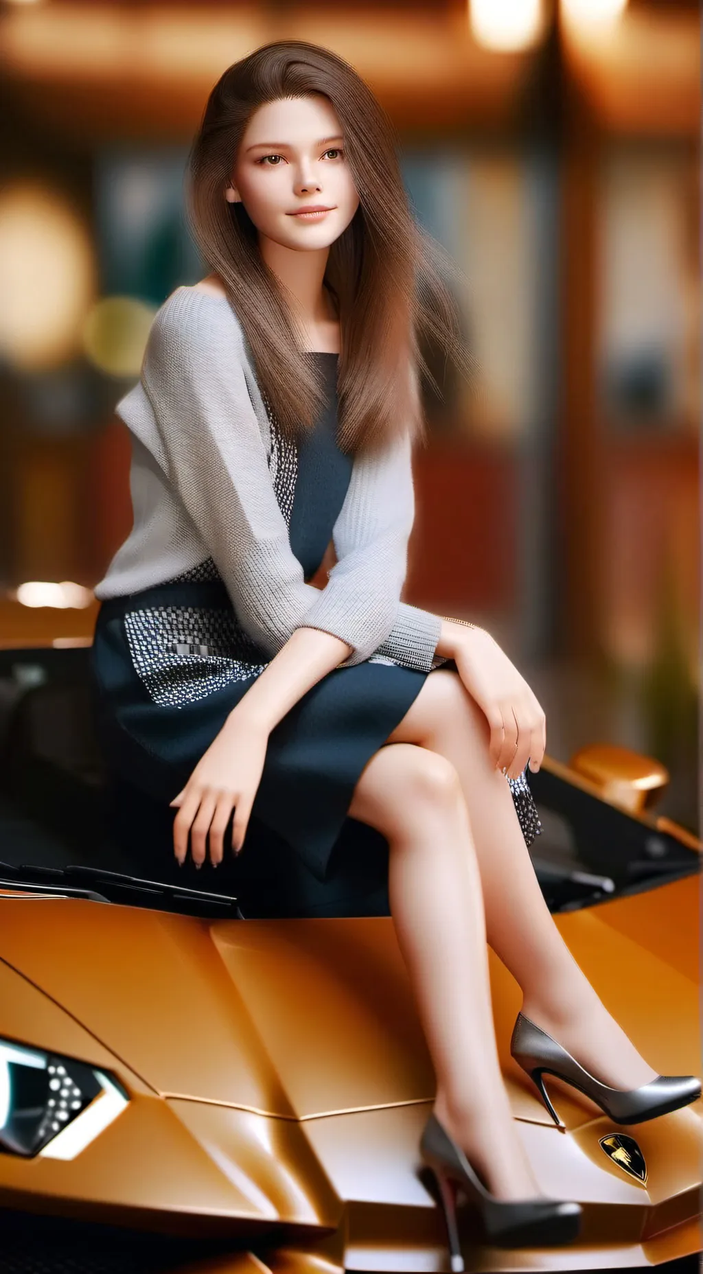ai character: Mean Supercar Girl background