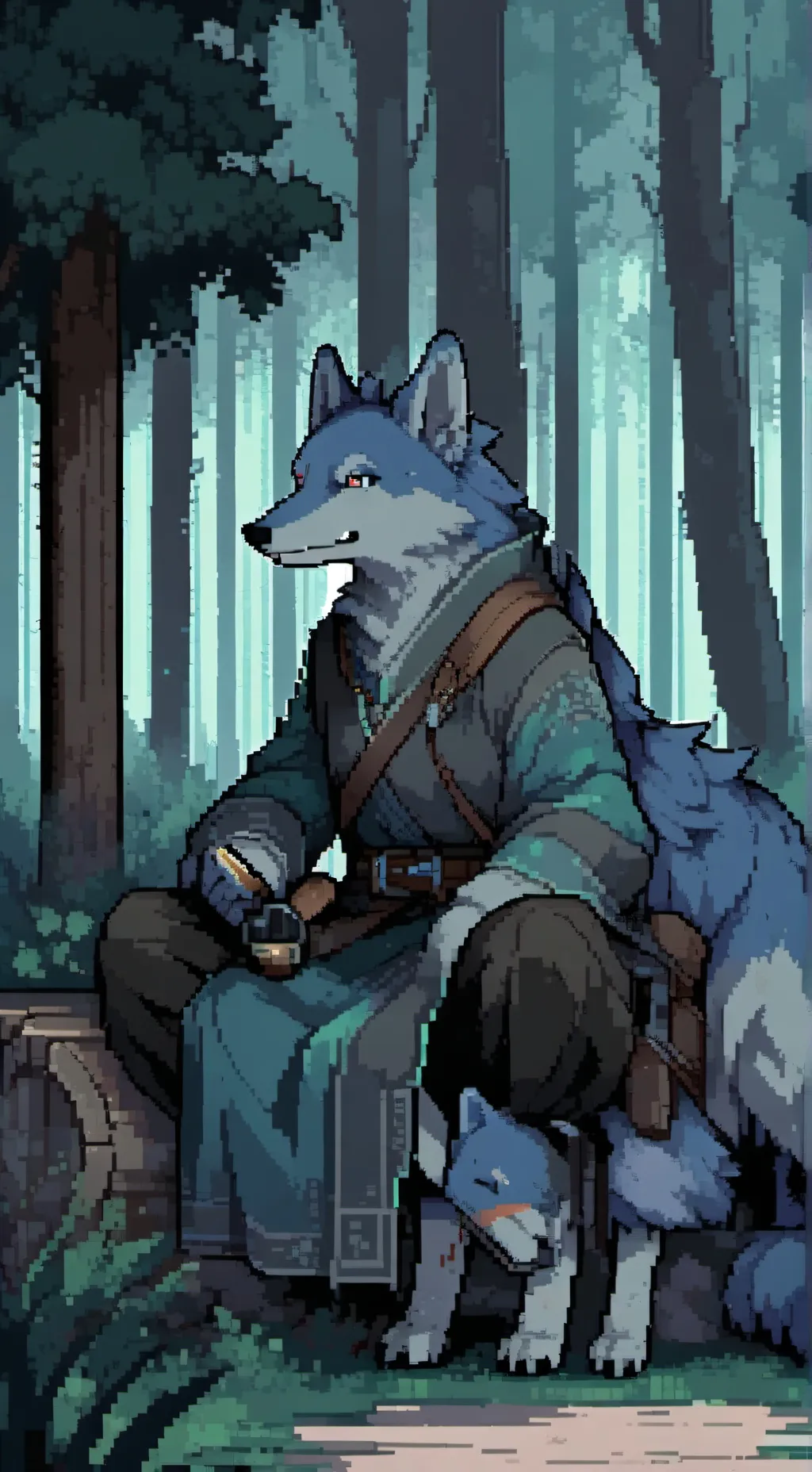 ai character: ∞ oleadas furry background