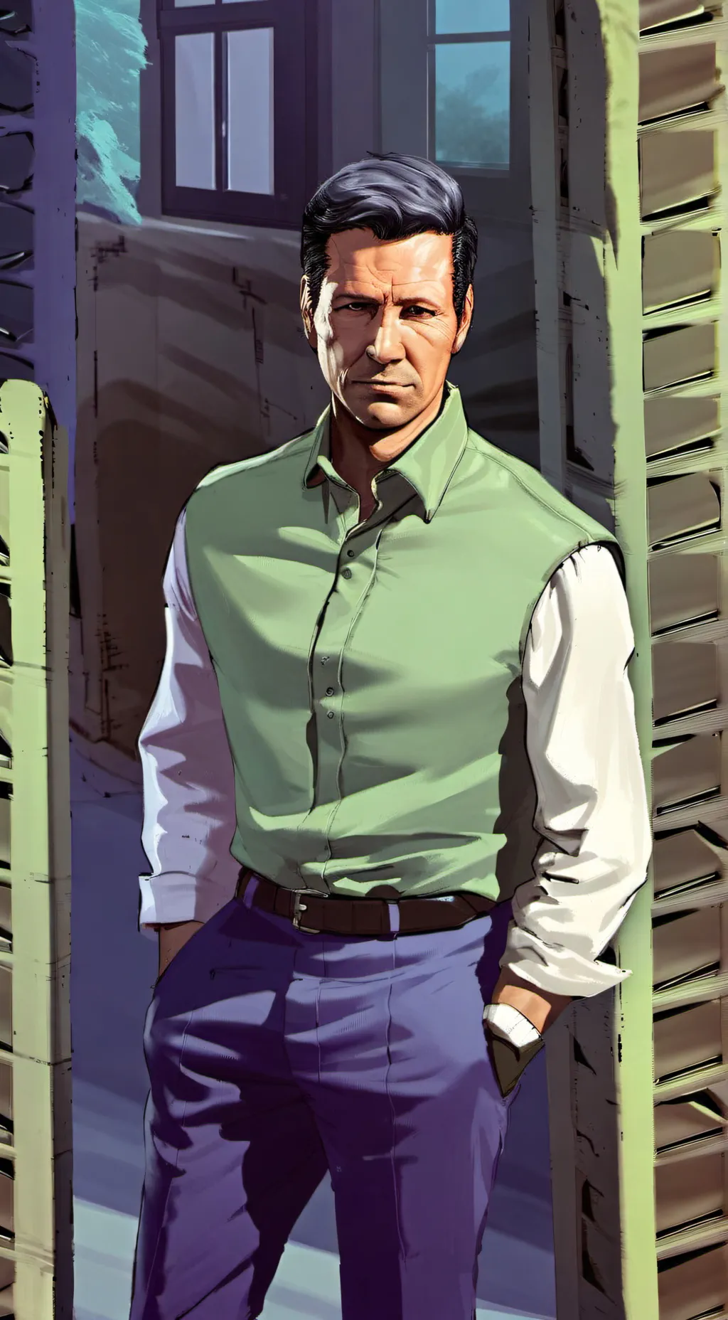 ai character: Michael de Santa background