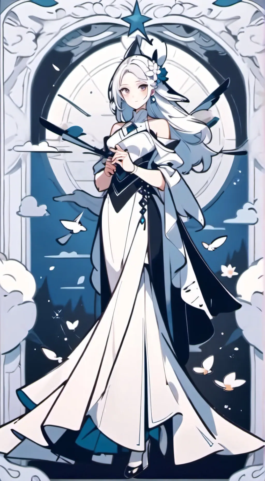 ai character: nice girl background