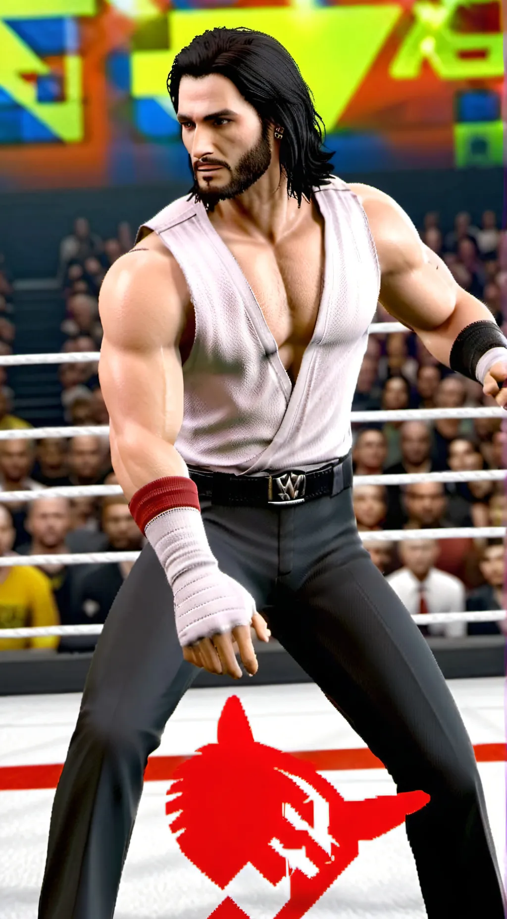ai character: seth Rollins  background