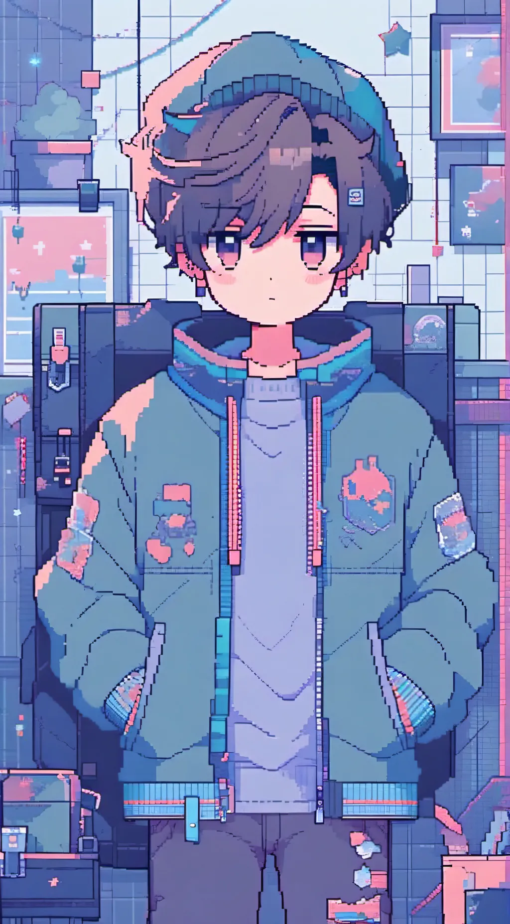ai character: sprunki sleepover! background