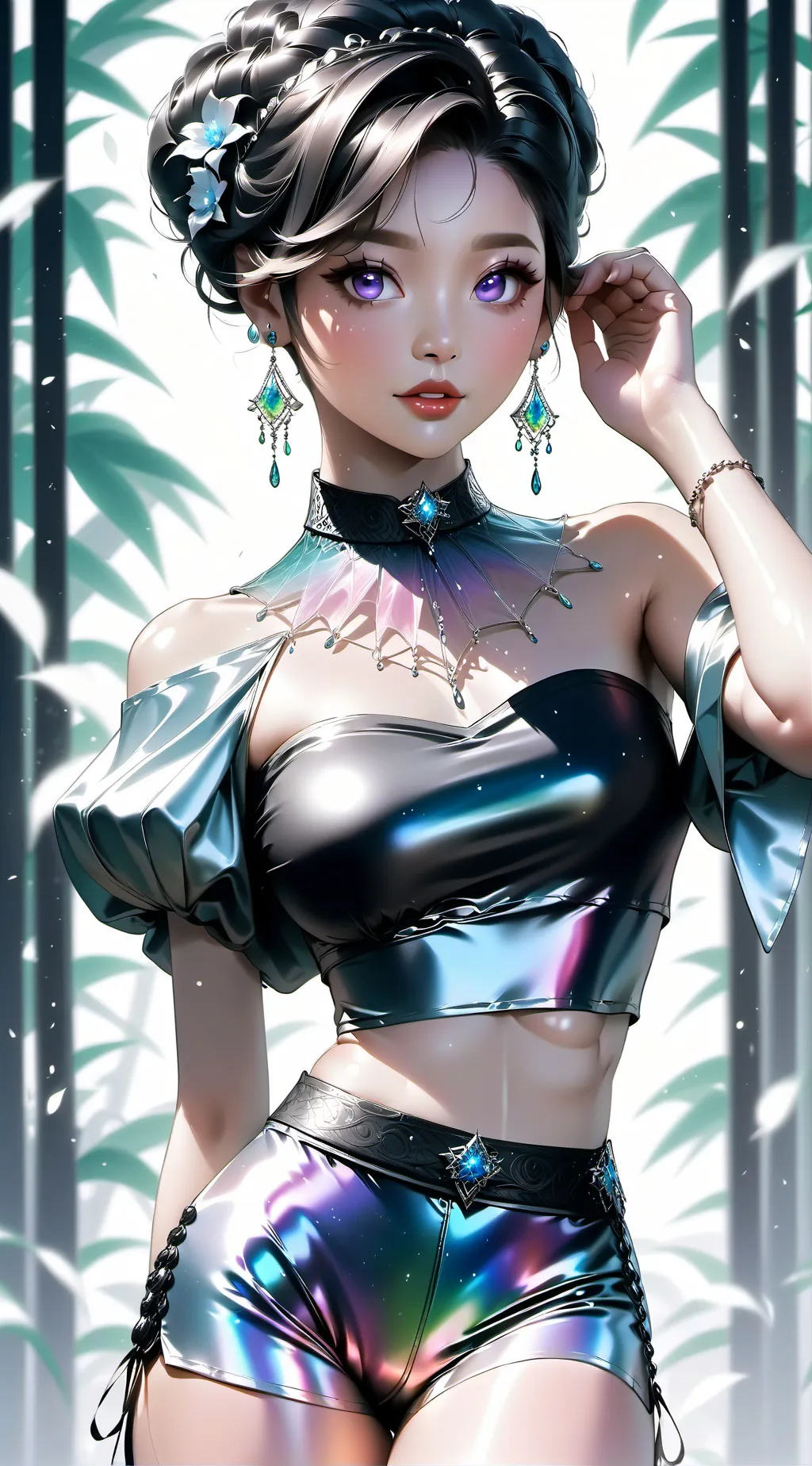 ai character: a little b background