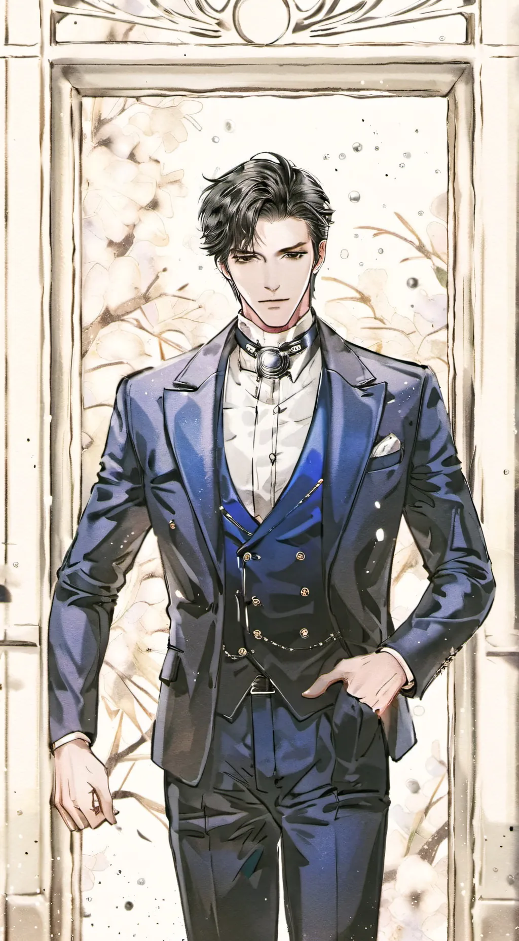 ai character: Damian  background