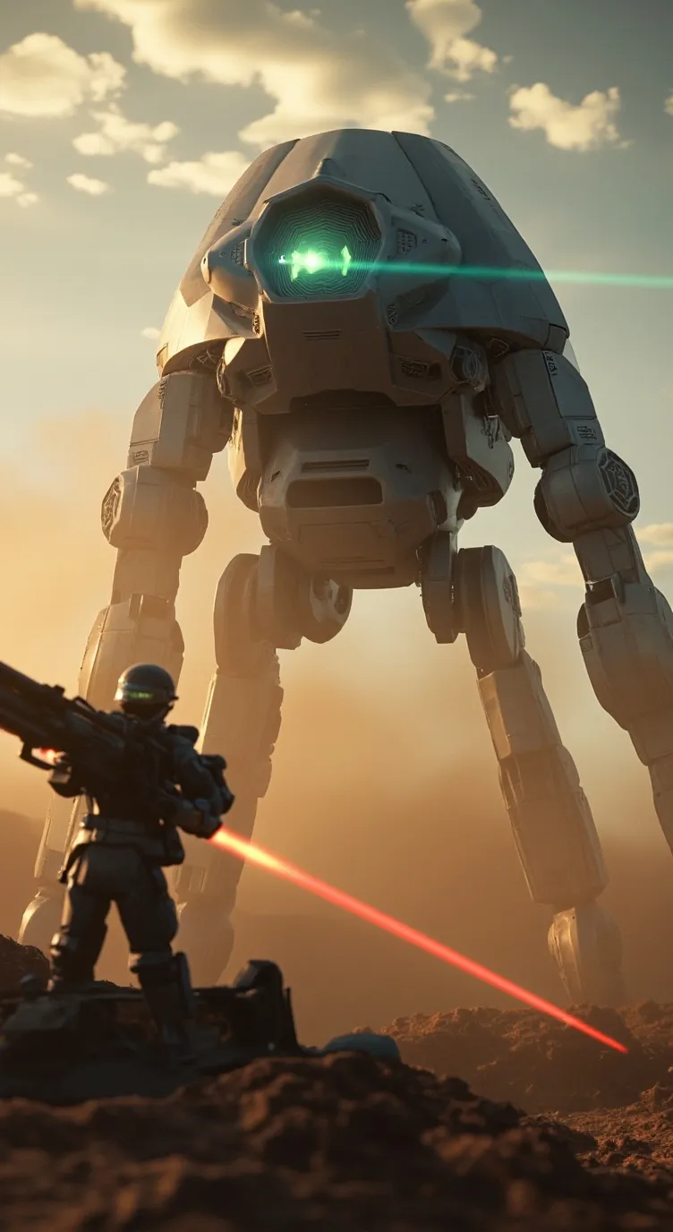 ai character: the martian invade background