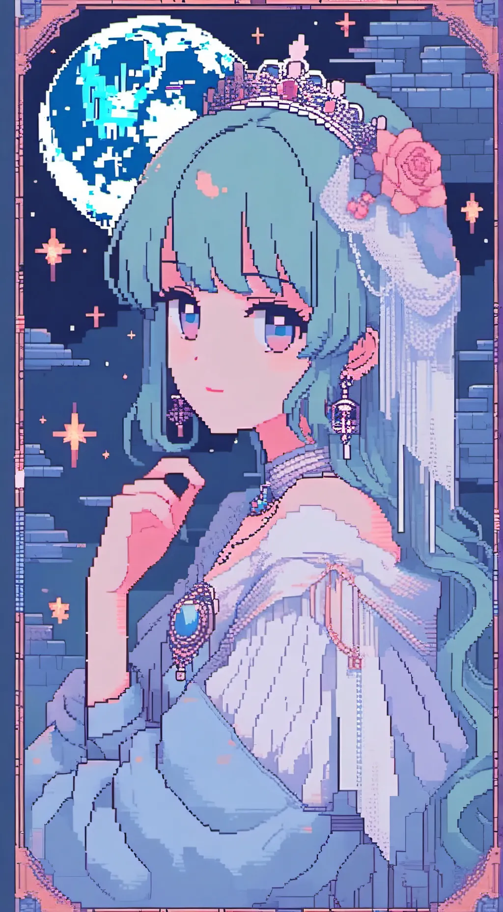 ai character: reine des lunes background