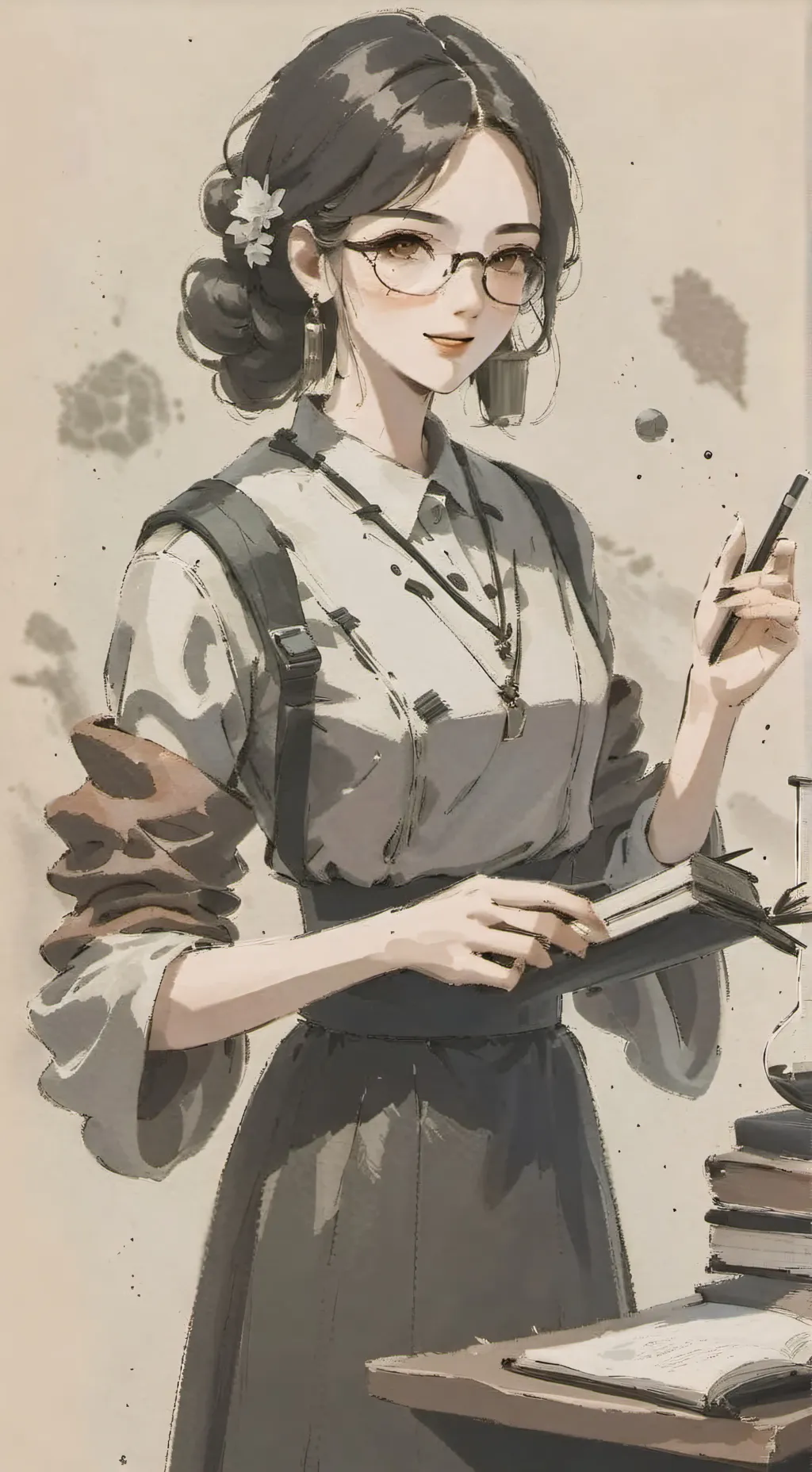 ai character: Ms science background