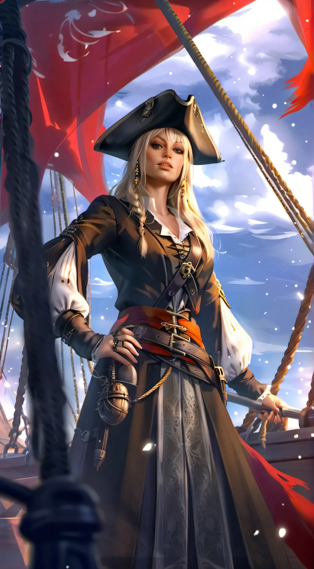ai character: Captain Evelyn background