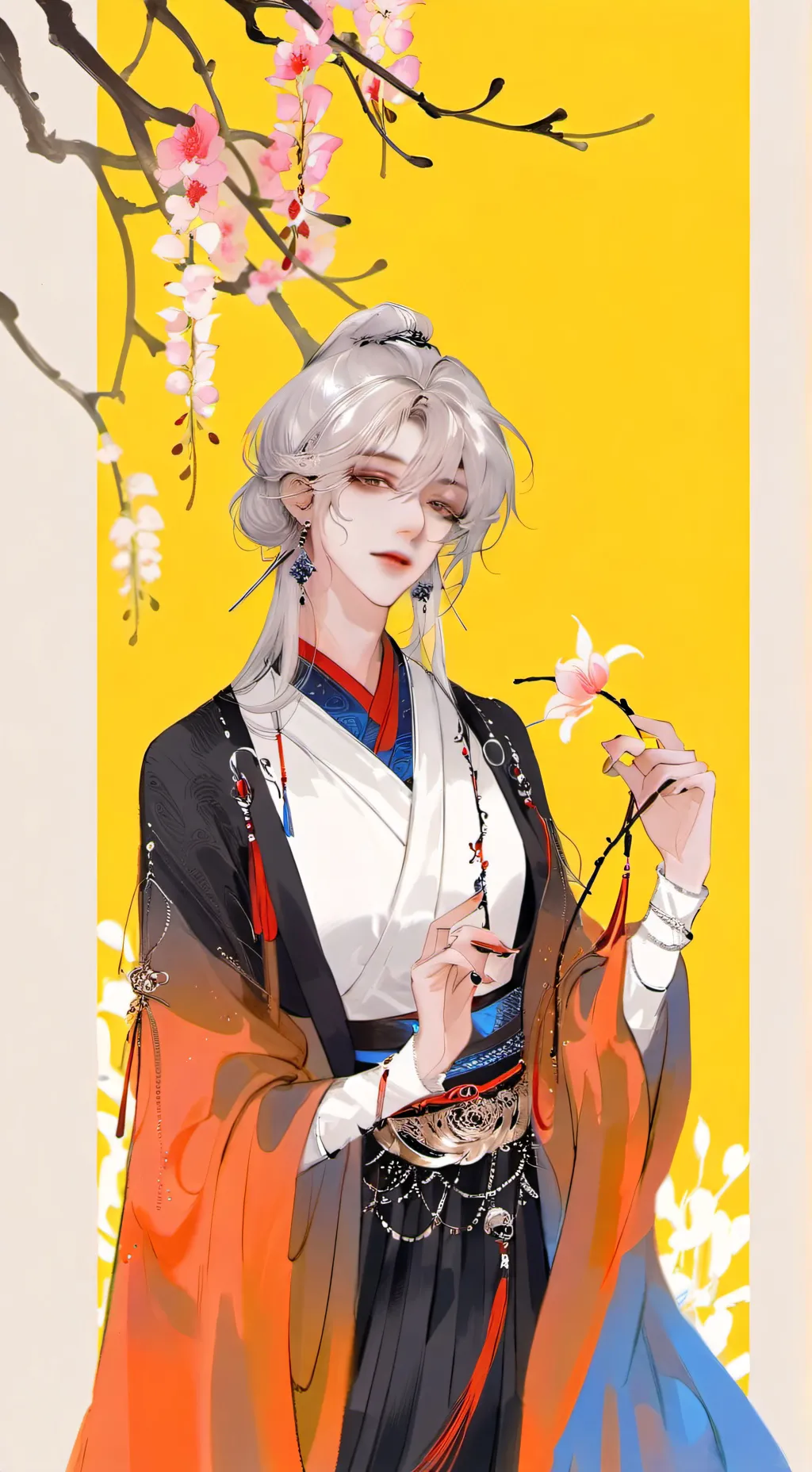 ai character: 锦织 background