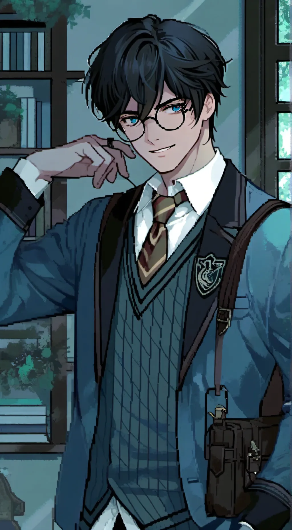 ai character: harry potter  background