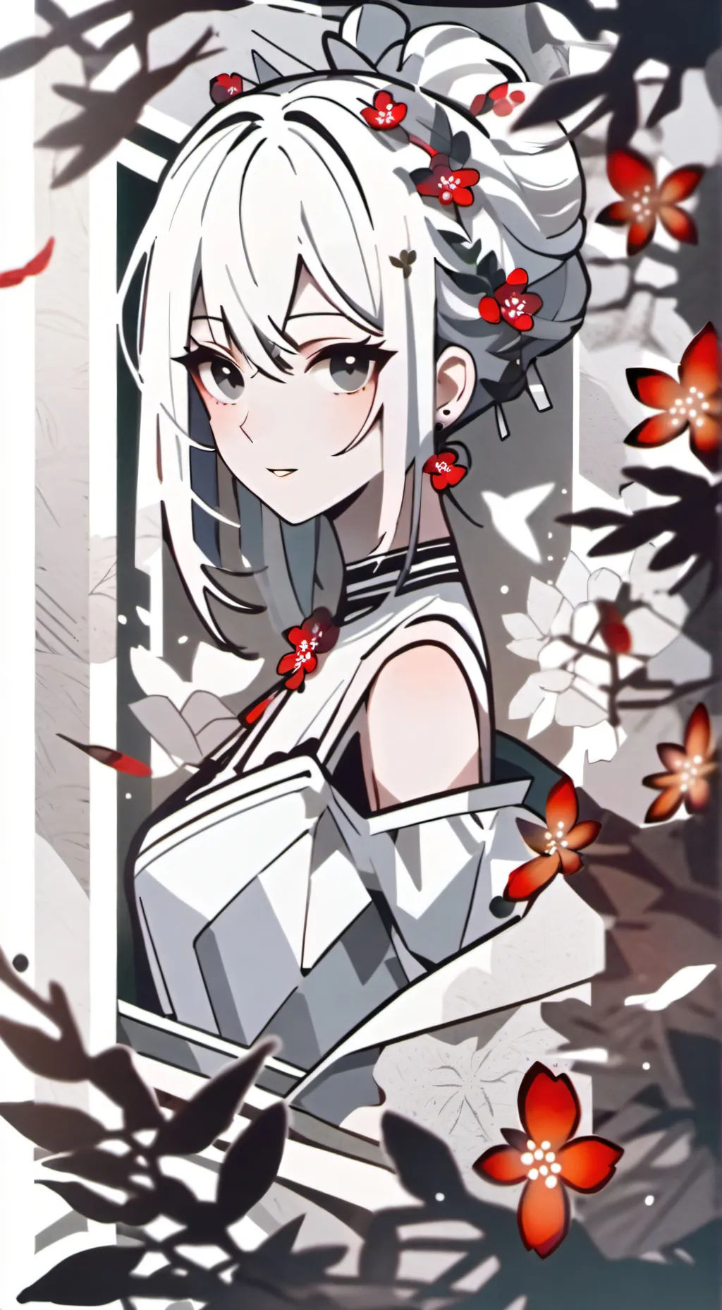 ai character: Erika  background