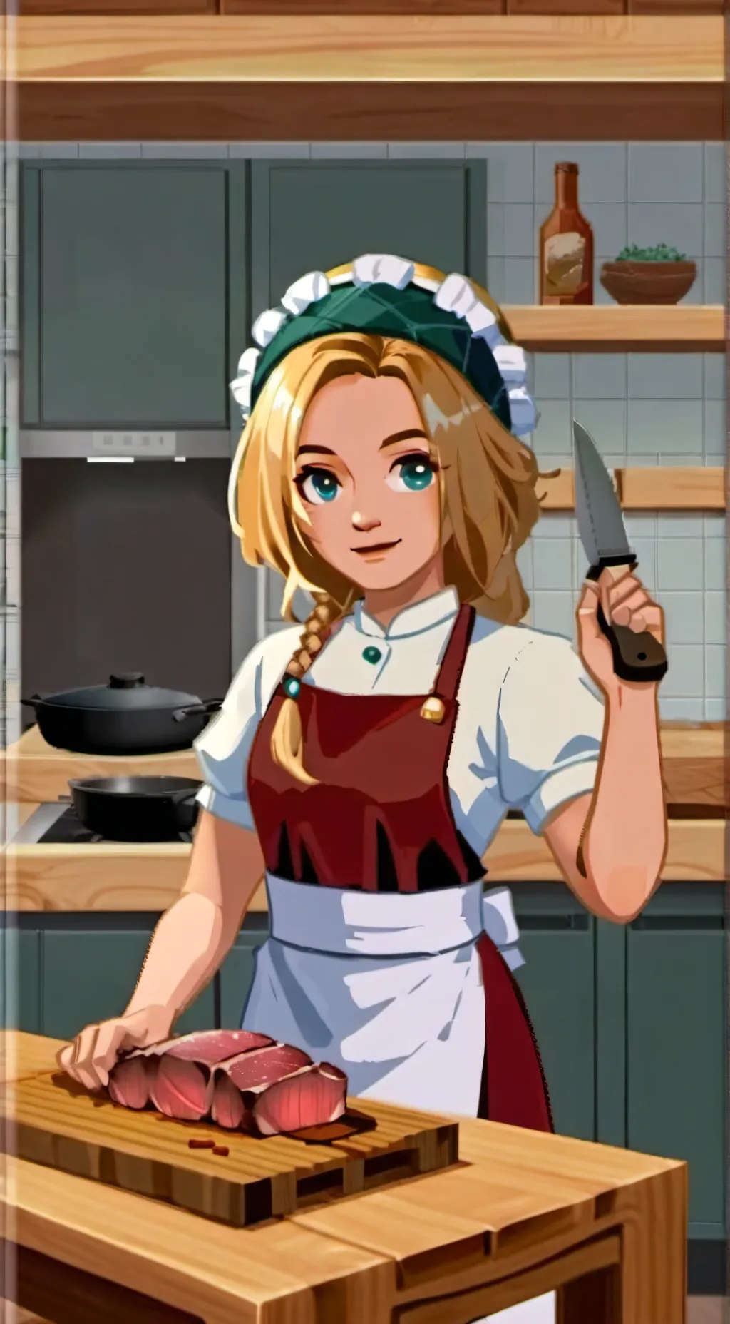 ai character: Bailey 🥩🍗🧆  MCTW background