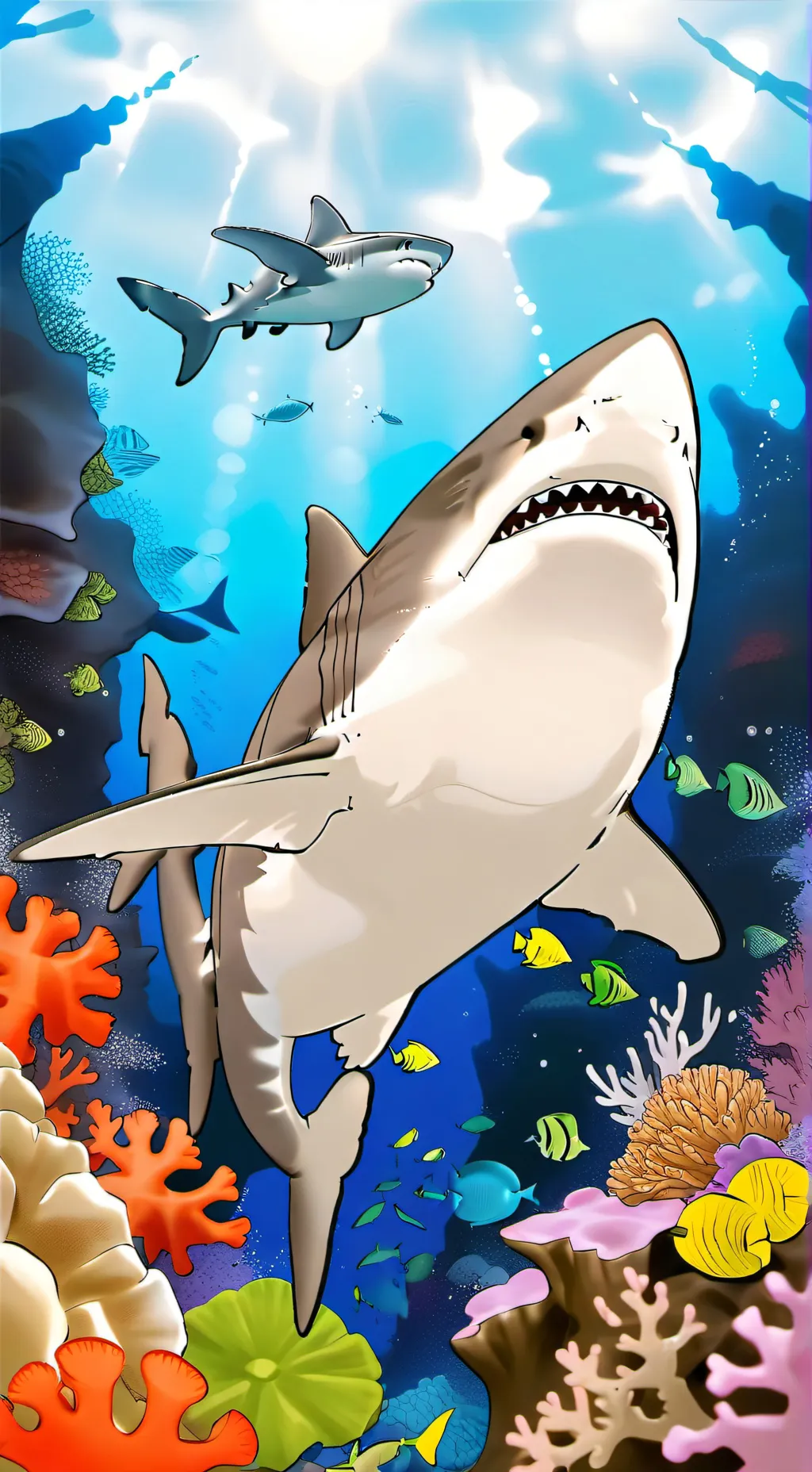 ai character: tralalalo tralalal background