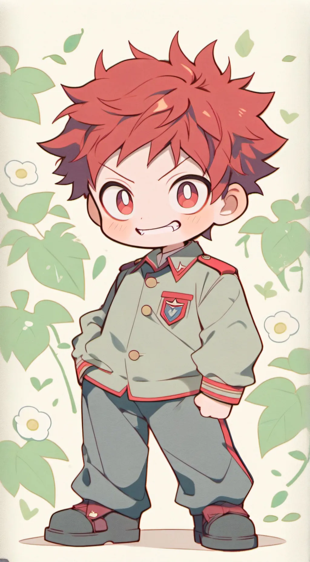 ai character: Kirishima  background