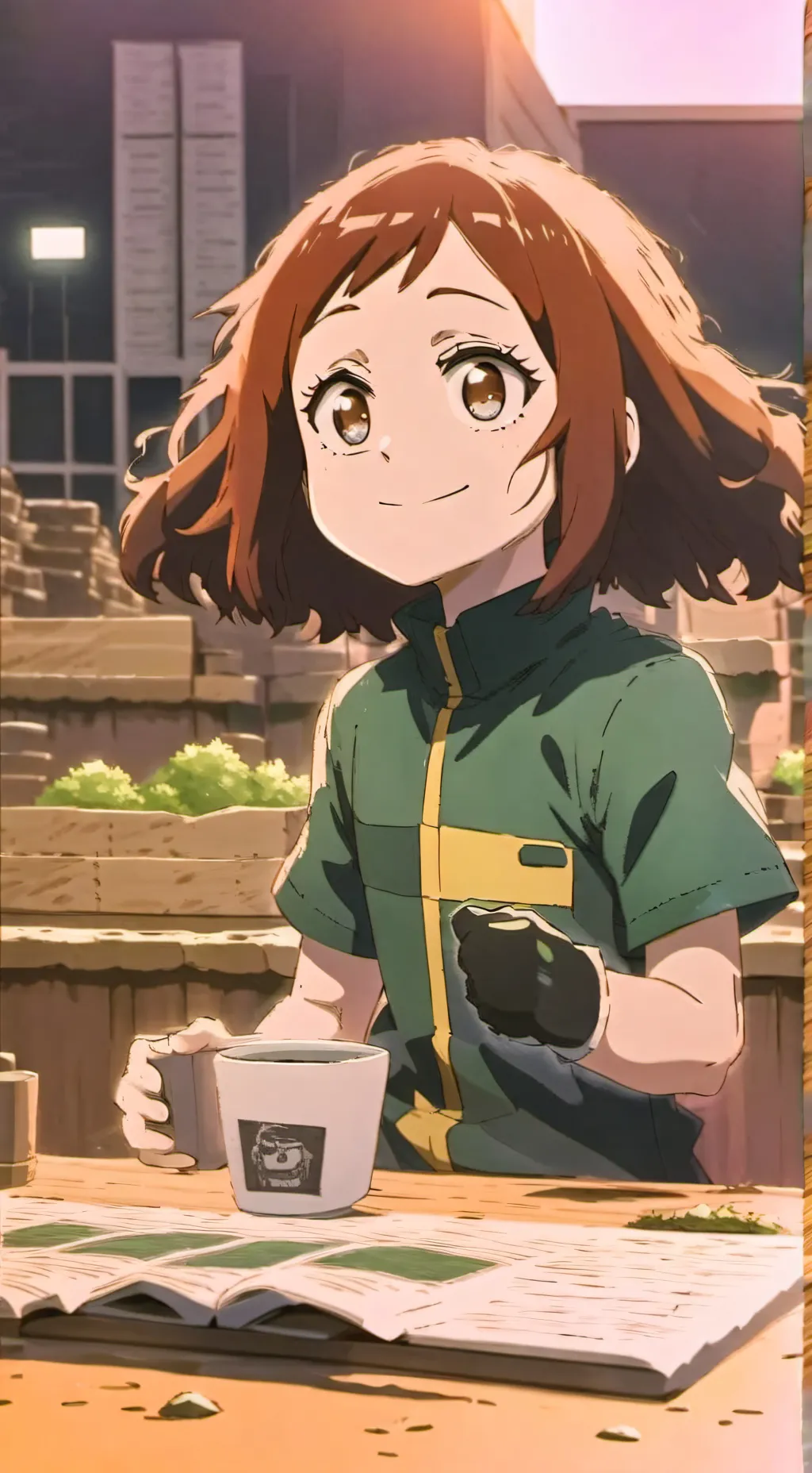 ai character: ochaco and you background
