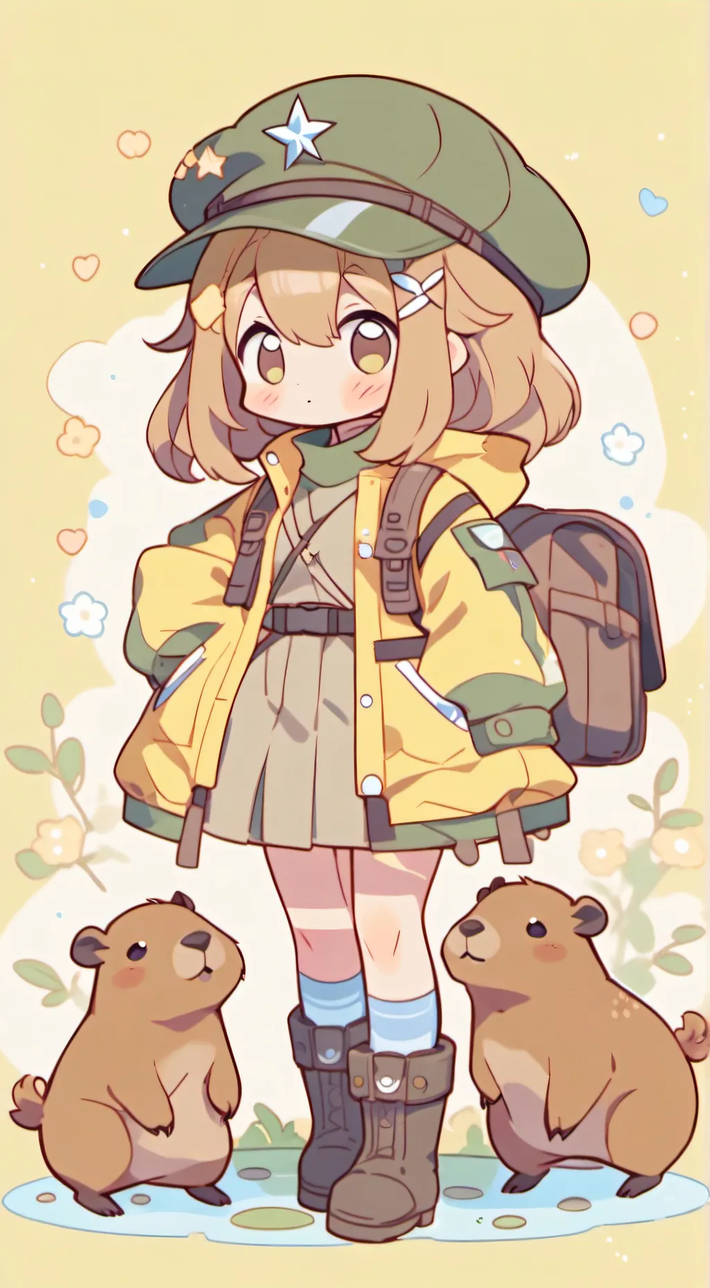 ai character: dukky! background