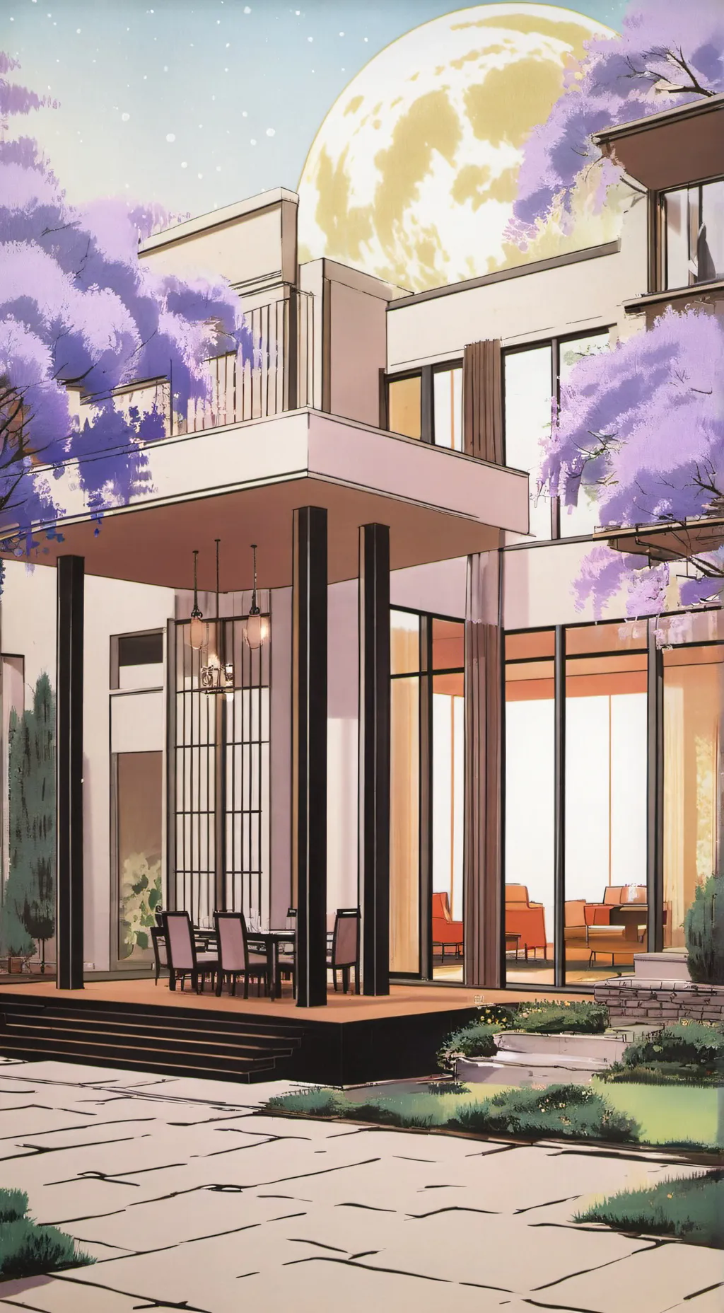 ai character: Anime Mansion  background