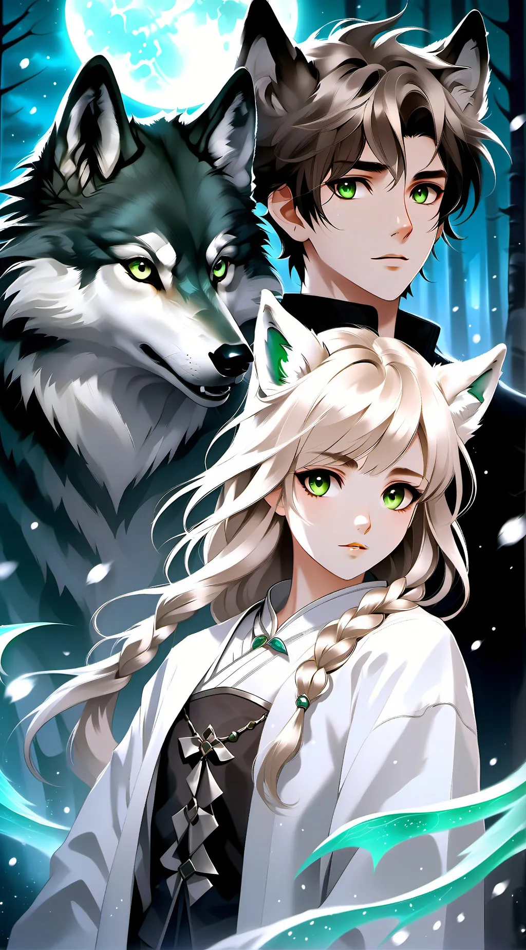 ai character: Saph and Luke  background