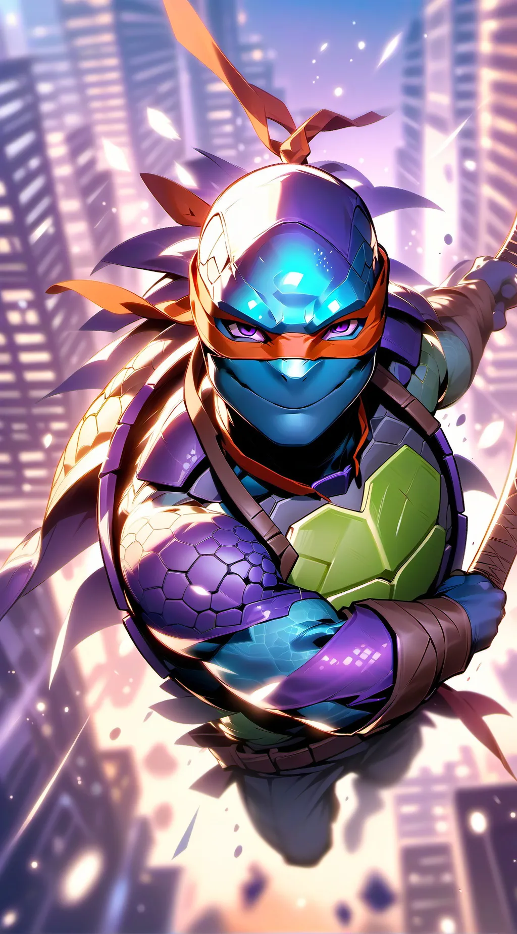 ai character: Tmnt12meettherise background