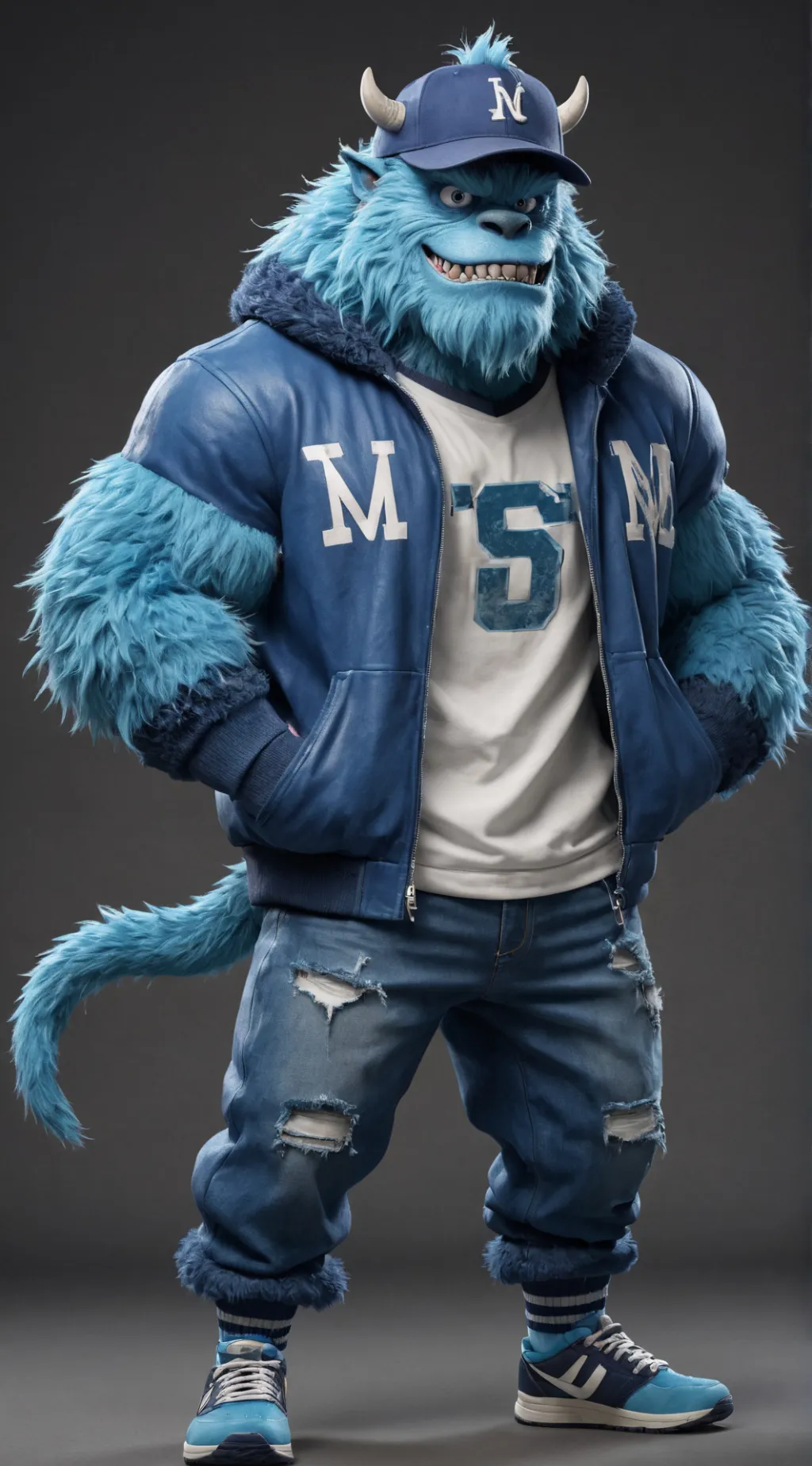 ai character: Bluespark background