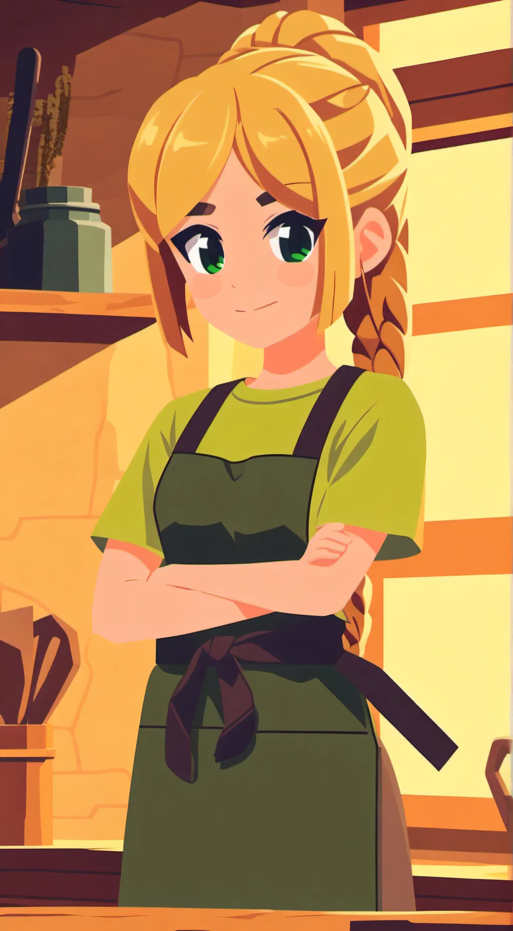 ai character: Lydia 🐮👕👖 MCTW background