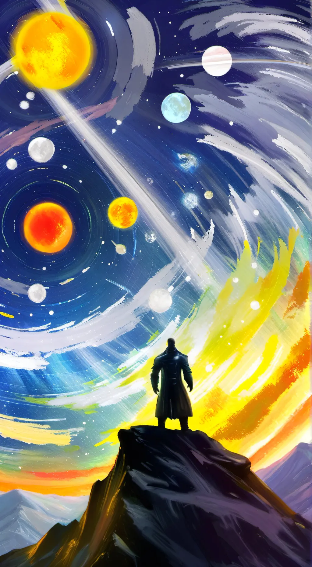 ai character: the Sun background
