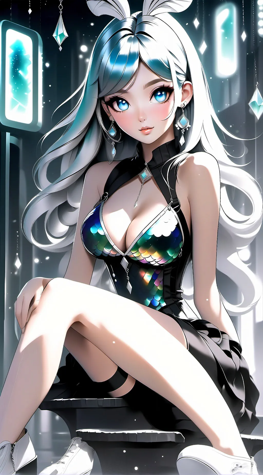 ai character: Crystal  background