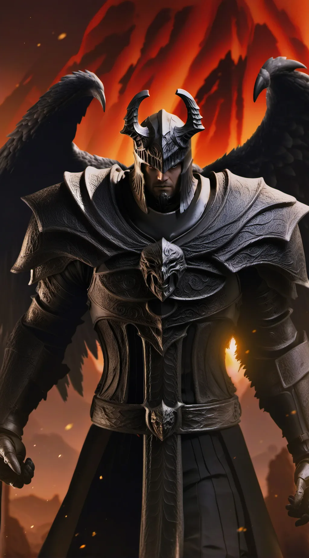 ai character: стальной background