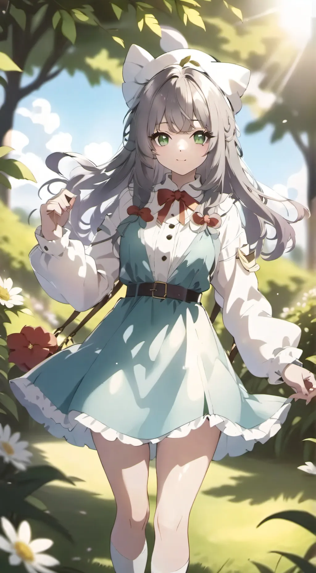 ai character: chica nueva background