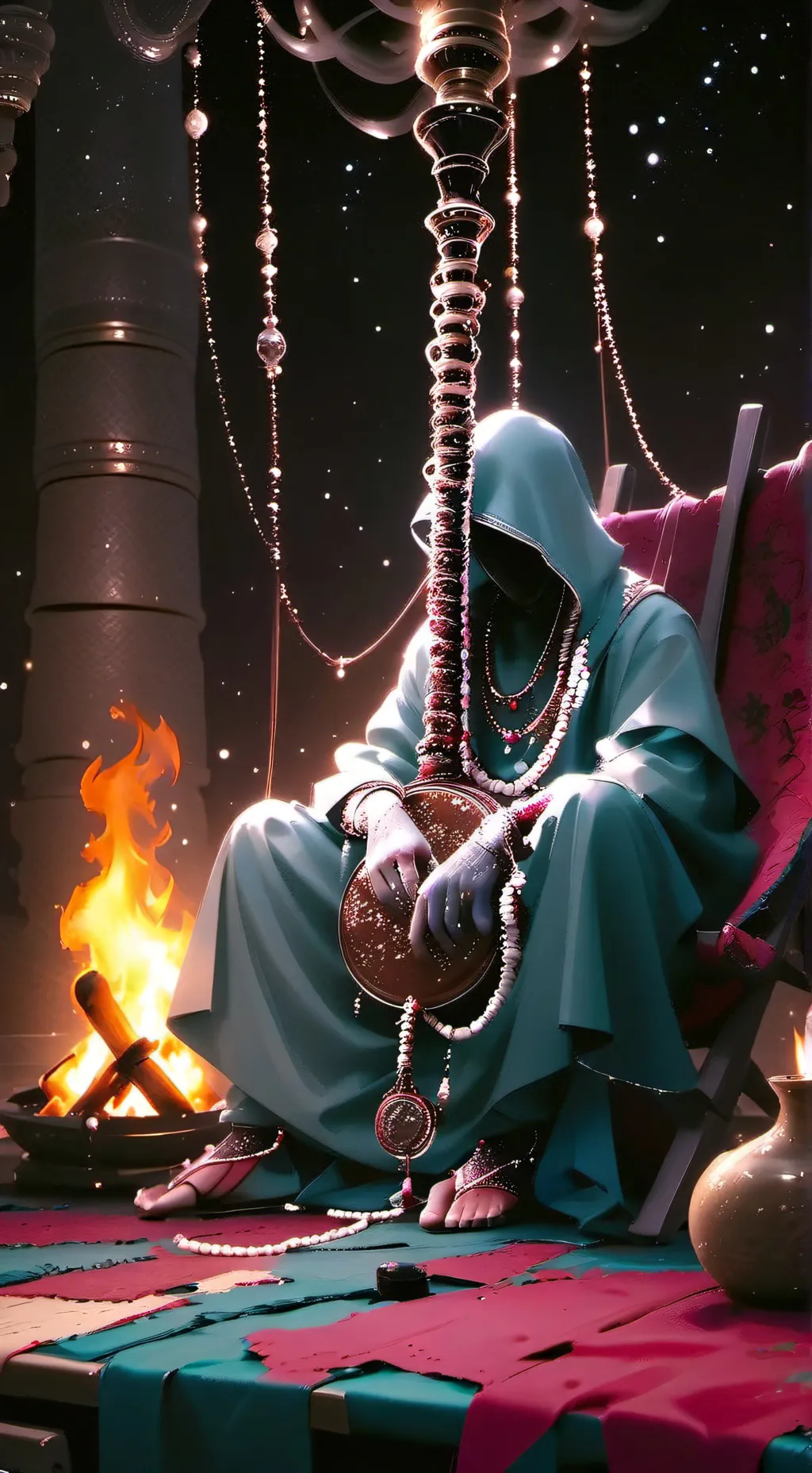 ai character: evil baldi  background