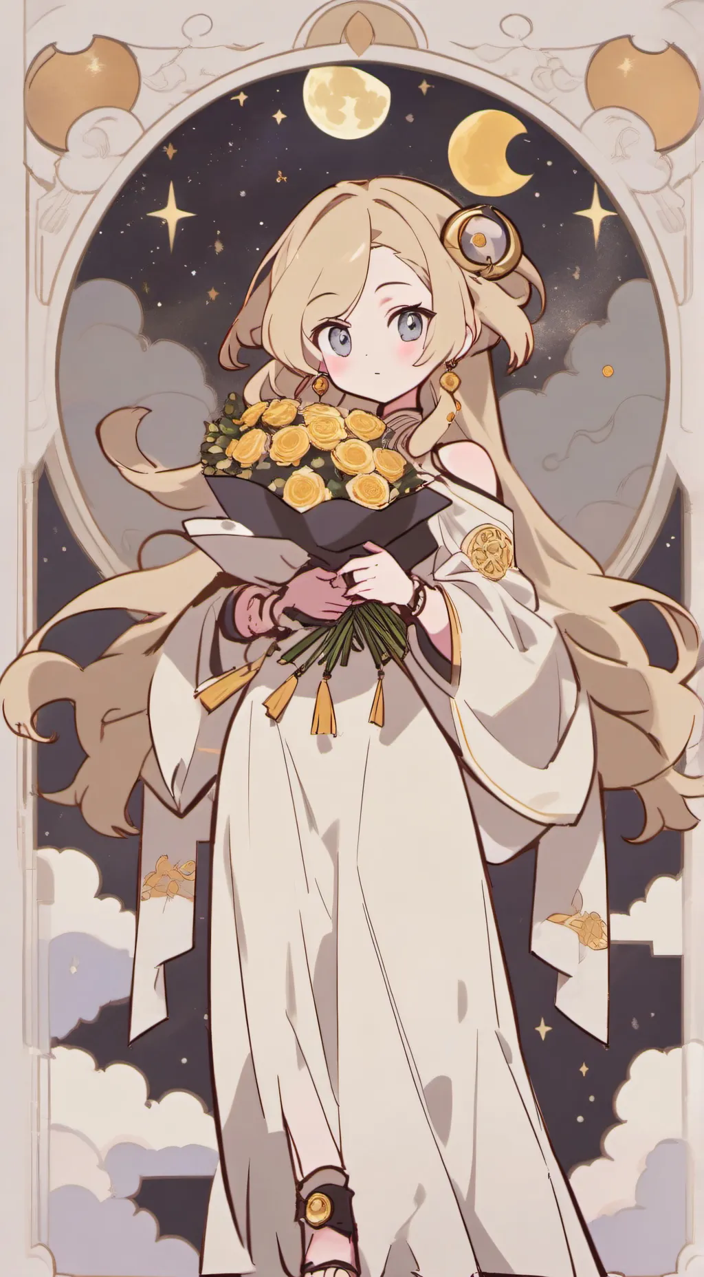 ai character: Luna background
