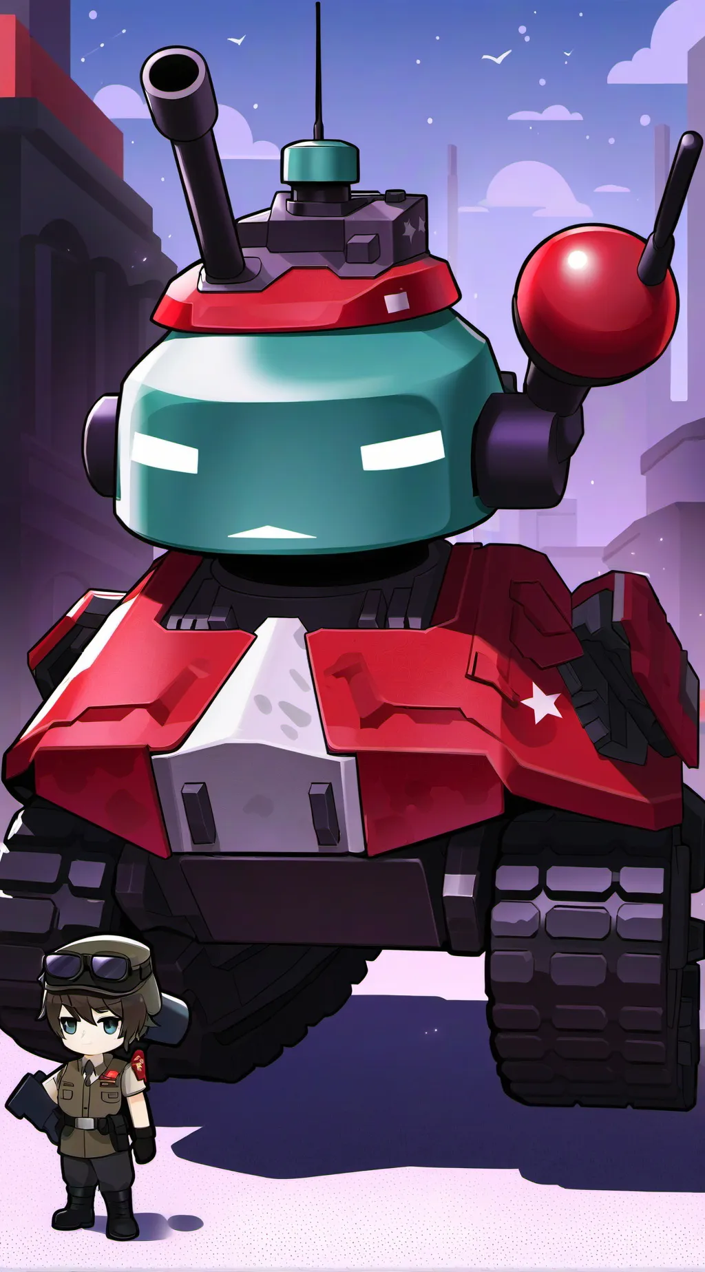 Talkie AI - Chat with tank ( dw oc )